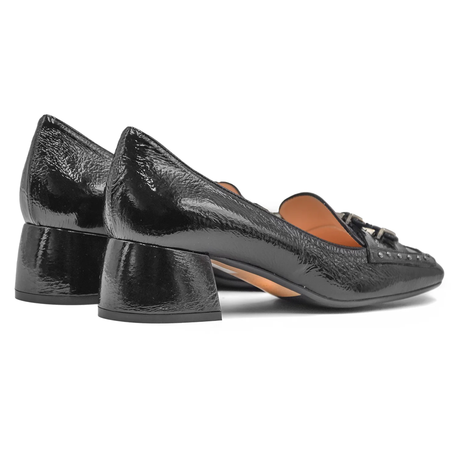 Mocassini Nero Con Abbellimento Frontale Matteo Pitti Donna - Image 4