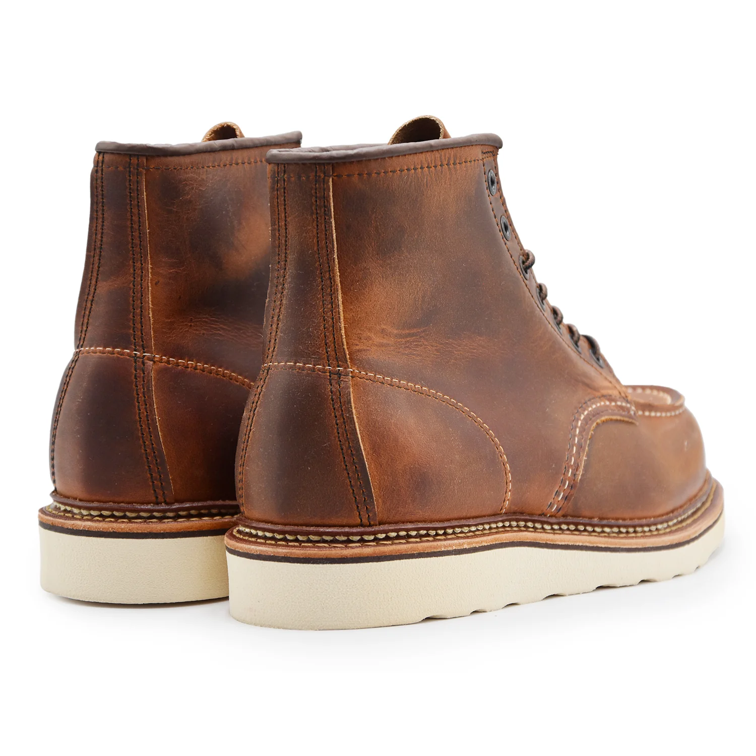 Polacchi Red Wing 1907 Classic Moc Toe 6" Copper Rough & Tough - Image 4