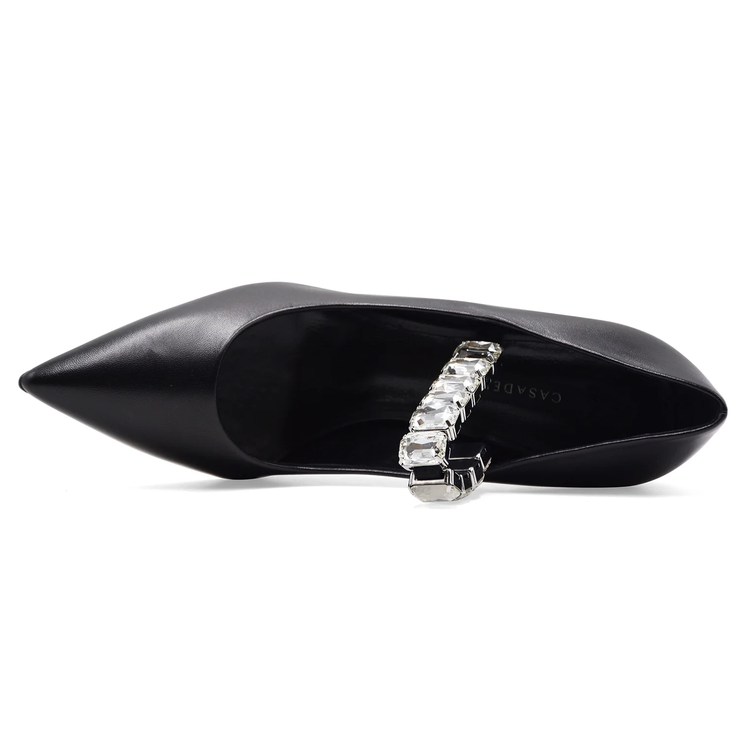 Décolleté Donna Casadei Nero Con Cinturino Gioiello Elegante - Image 3
