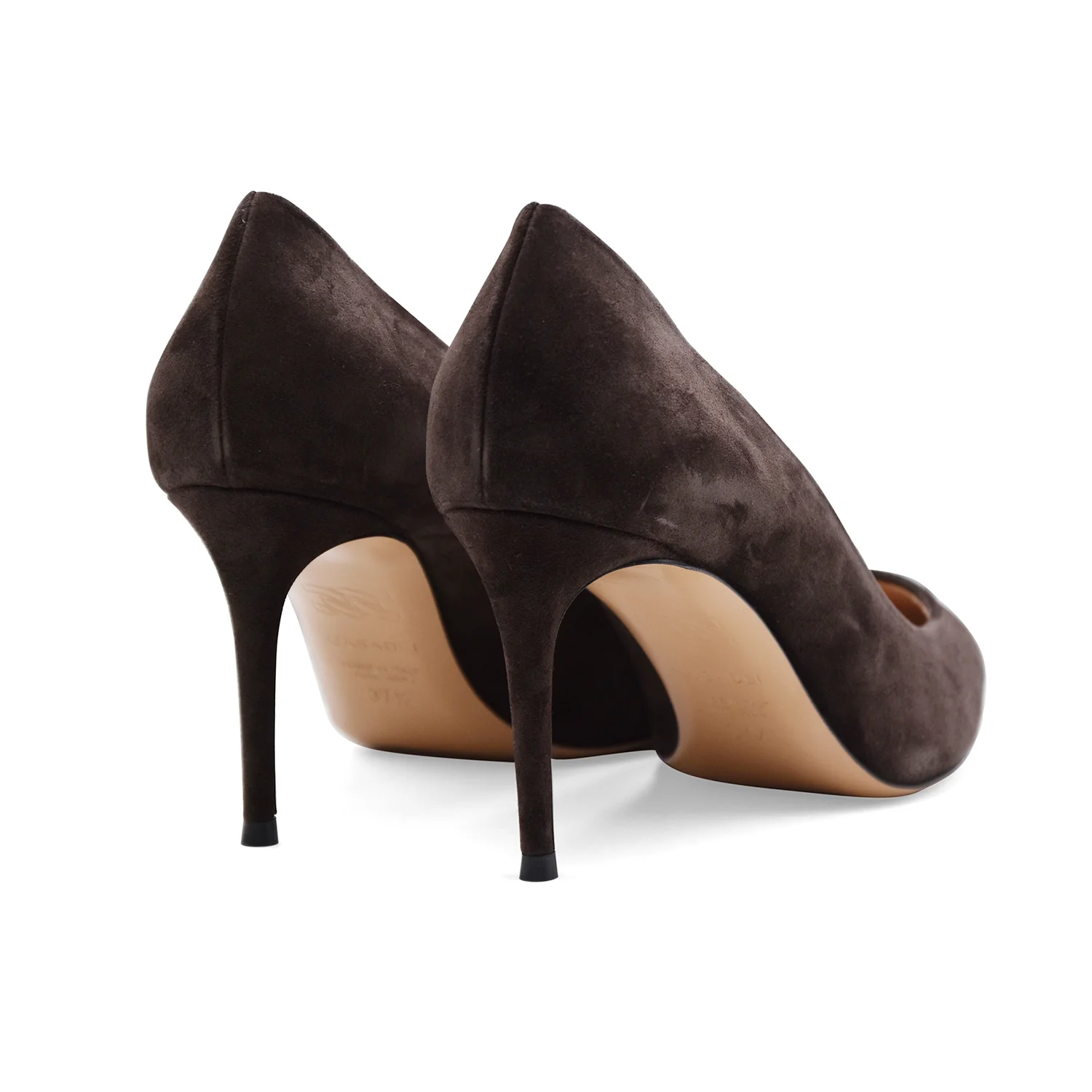 Décolleté Donna Casadei Camoscio Marrone Carruba Tacco Stiletto - Image 5
