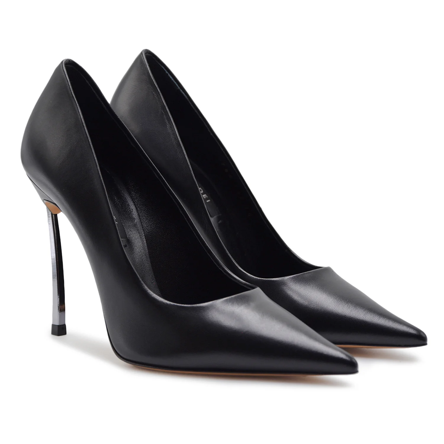 Décolleté Casadei Donna Superblade Nero In Pelle Con Iconico Tacco - Image 2