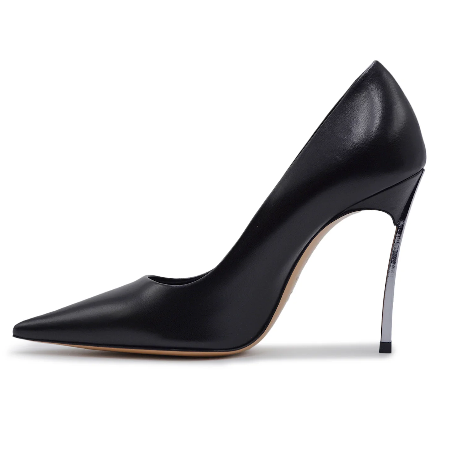 Décolleté Casadei Donna Superblade Nero In Pelle Con Iconico Tacco - Image 3