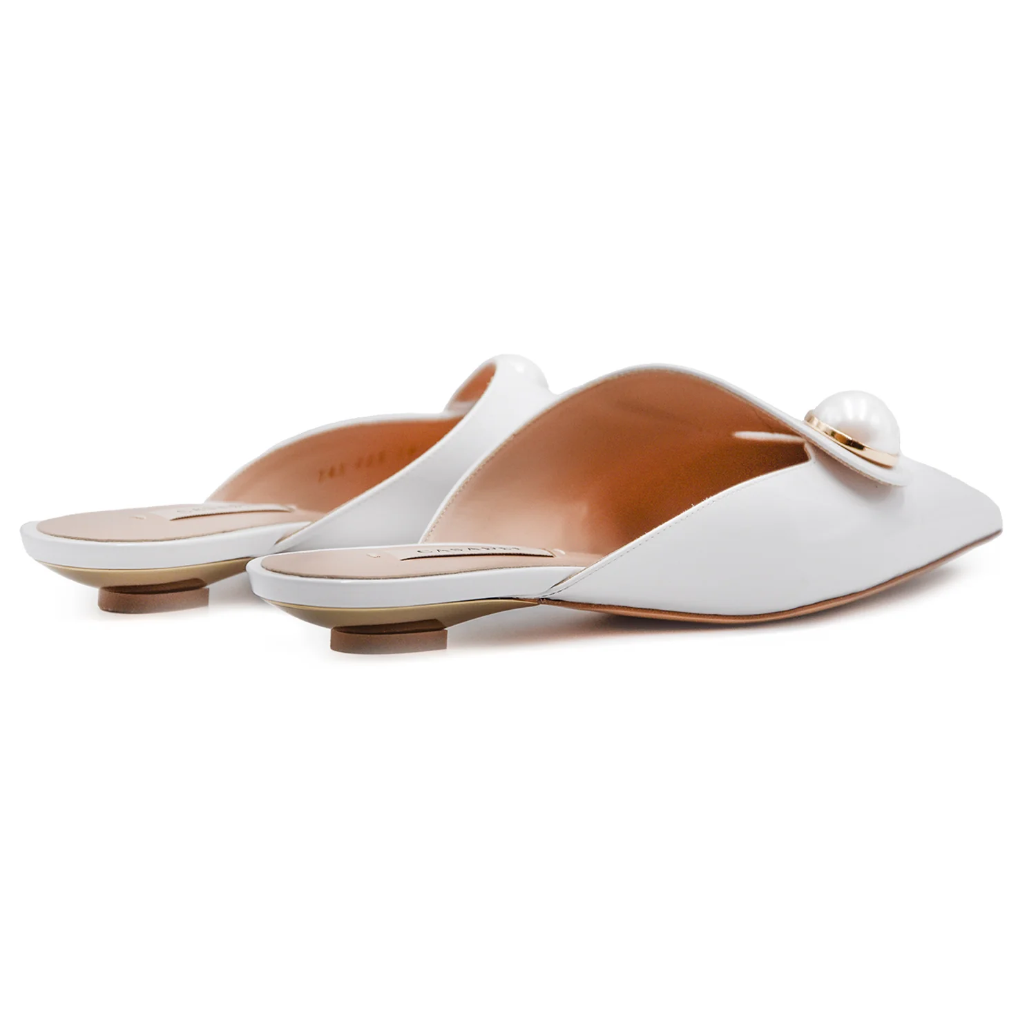 Sabot Donna Casadei Blade Big Con Perla Tocco Di Lusso Bianco - Image 5