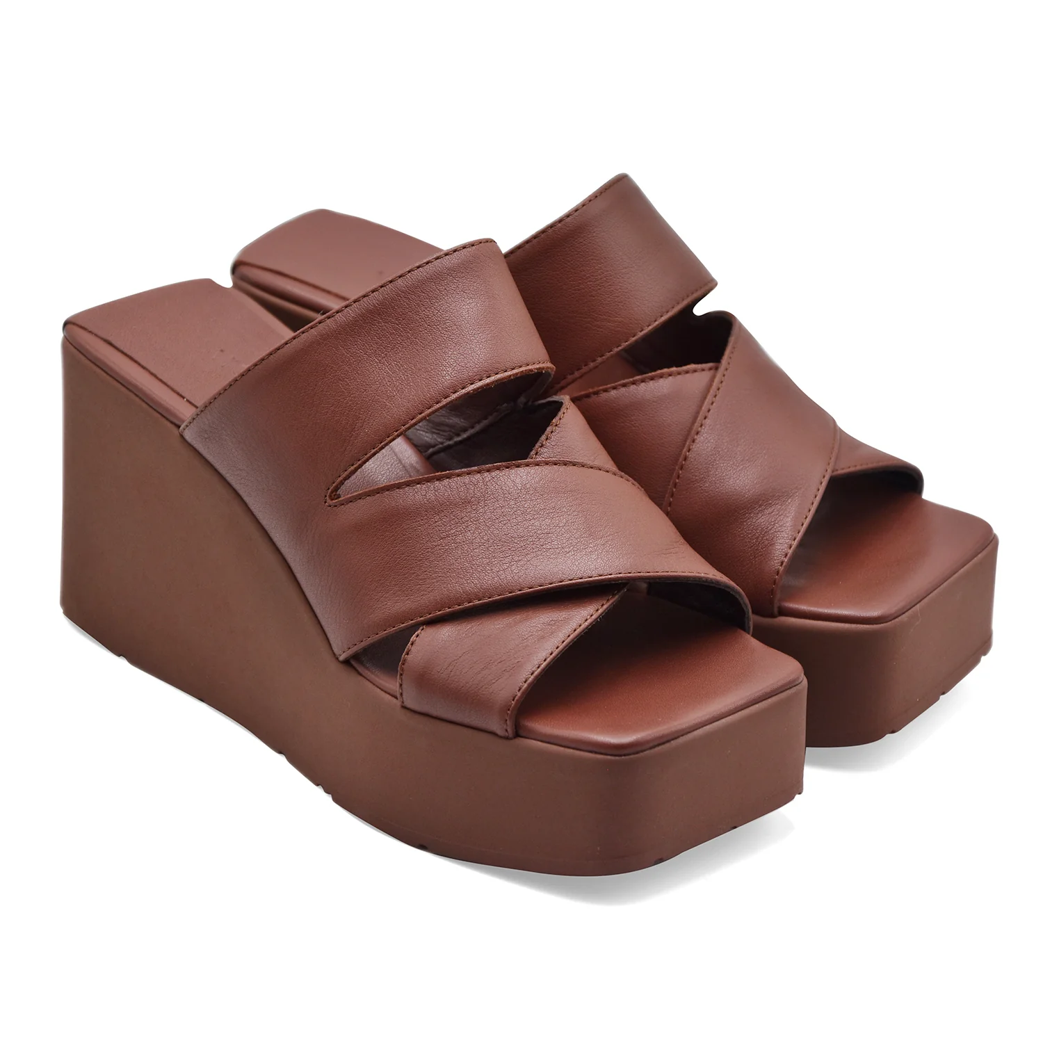 Vic Matié Donna Sandali TRAVEL 338 Pelle Ebano Colore In Voga - Image 2