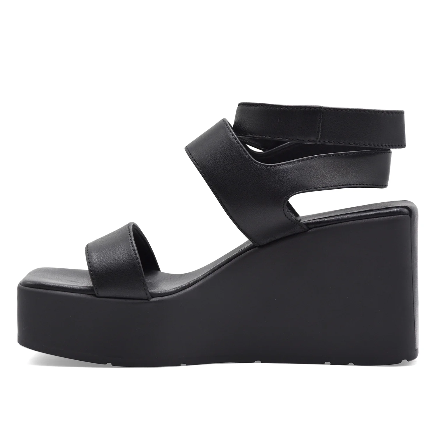 Sandali Vic Matié Donna Vera Pelle TRAVEL 101 Nero Made In Italy - Image 2