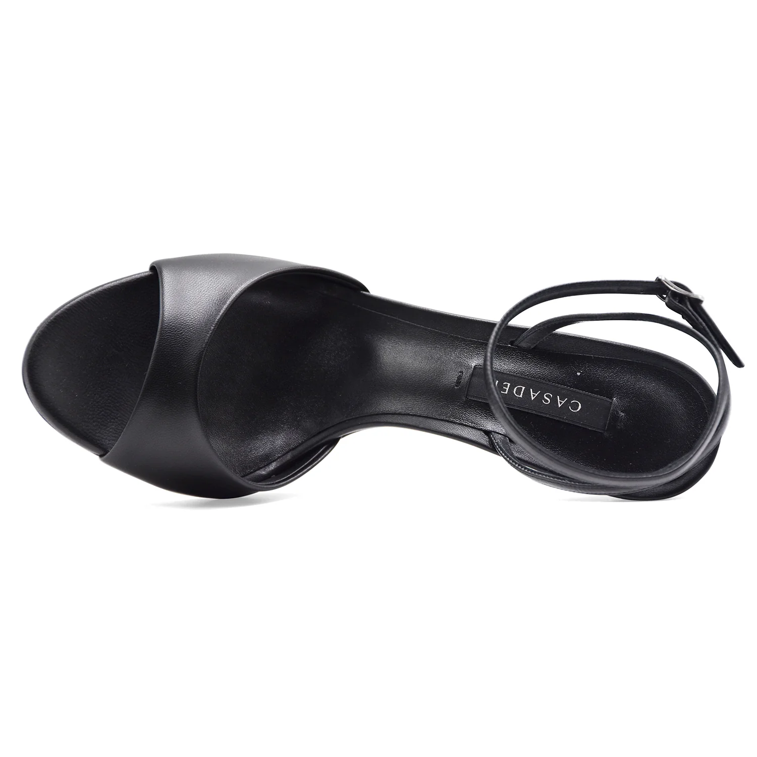 Sandali Casadei Donna Nero In Pelle Minorca Tacco Blade Affilato - Image 4