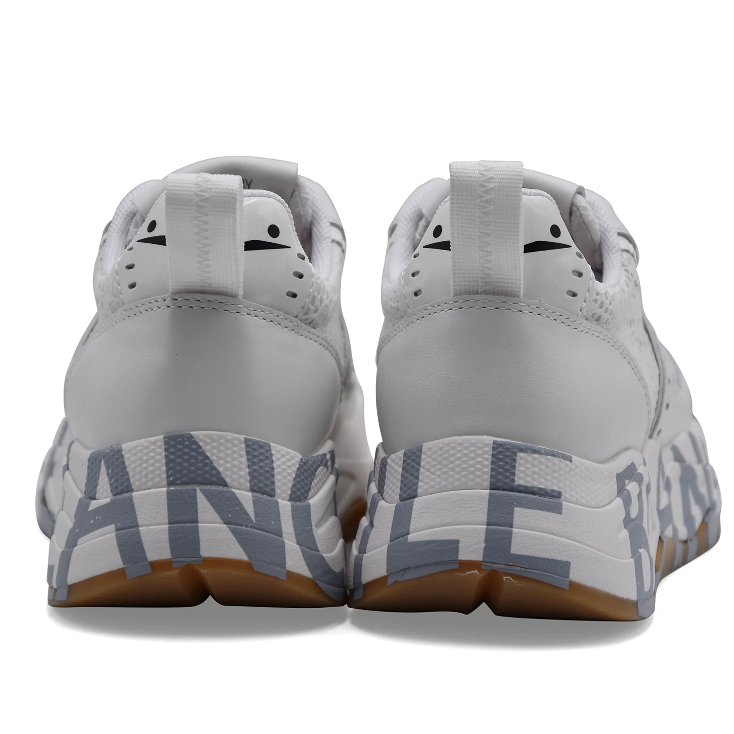Sneakers Voile Blanche Donna Club105 In Pelle E Tessuto Bianco - Image 5
