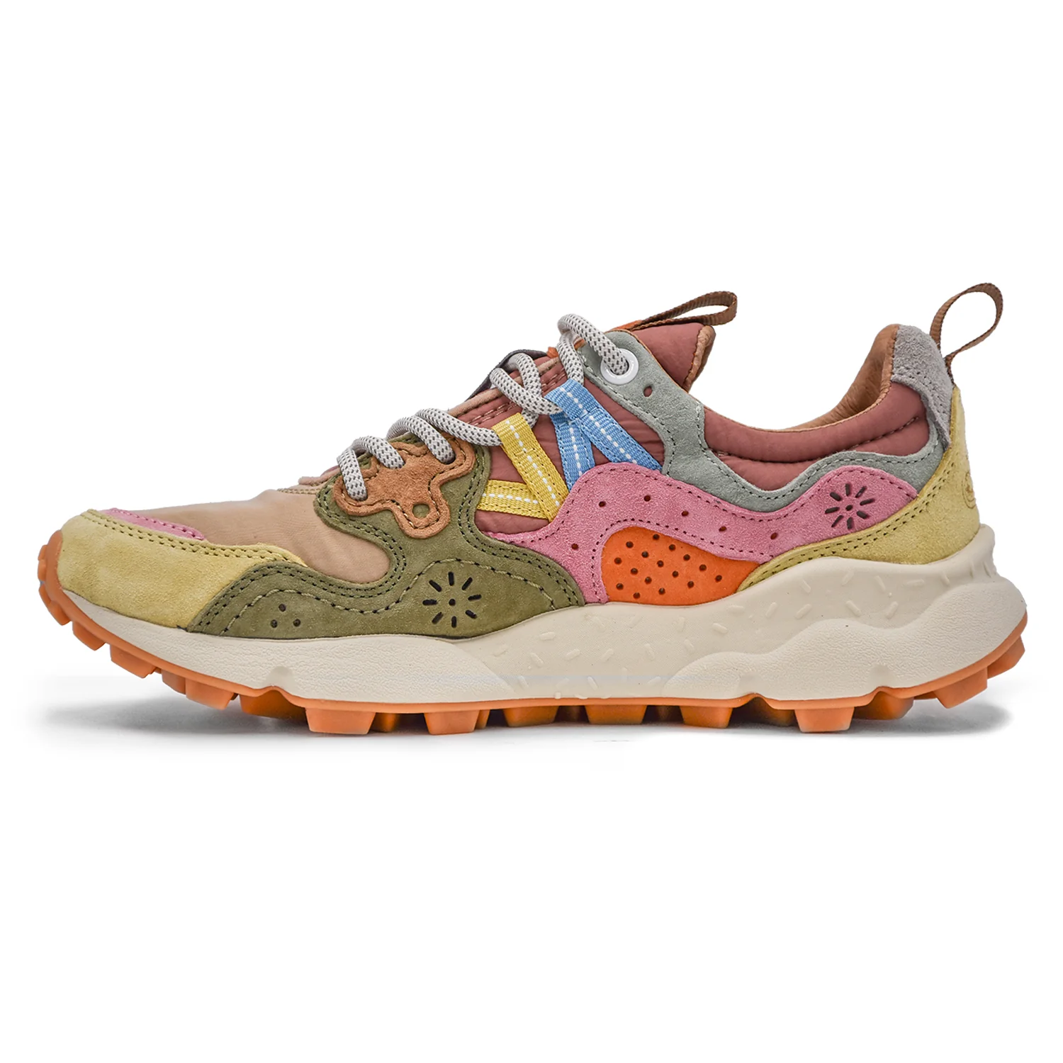 Sneakers Donna Flower Mountain Ispirate Al Mondo Outdoor Beige - Image 3
