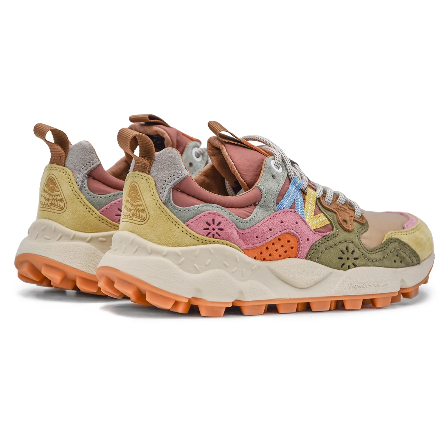 Sneakers Donna Flower Mountain Ispirate Al Mondo Outdoor Beige - Image 4