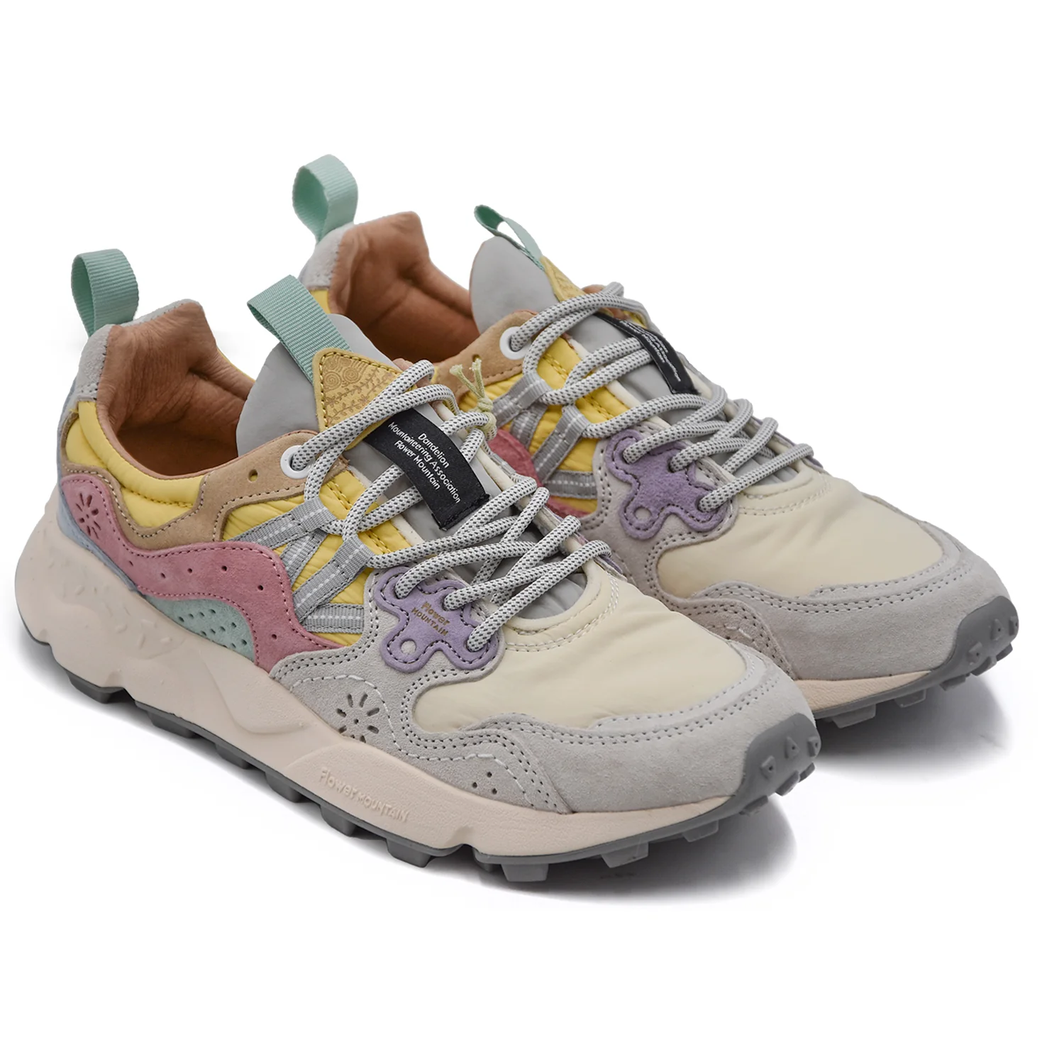 Sneakers Flower Mountain Donna Dalla Costruzione Overlapping Rosé - Image 2