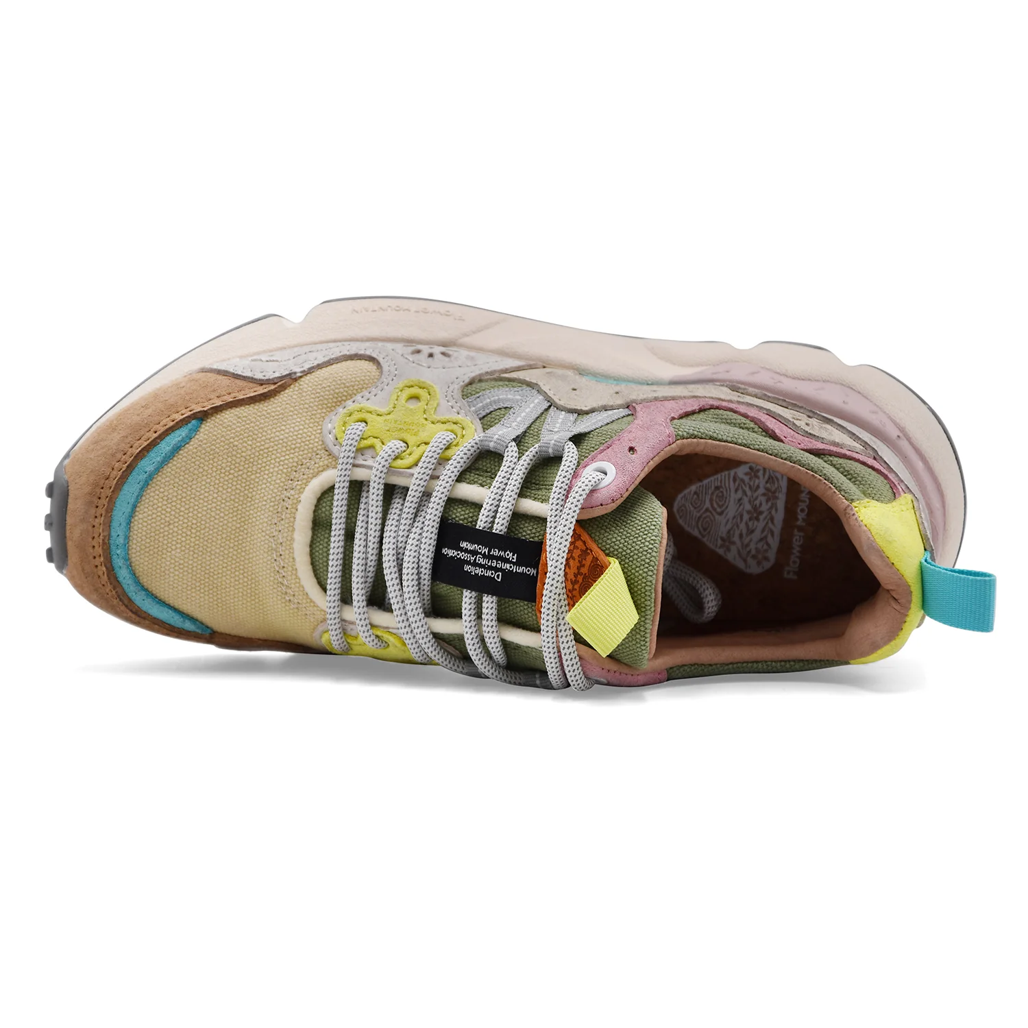 Sneakers Flower Mountain Donna Yamano 3 Suede Canvas Multicolor - Image 4