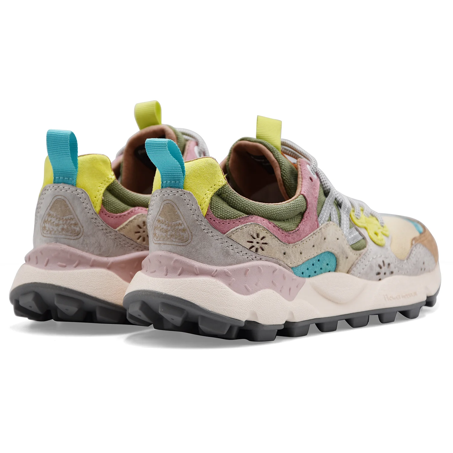 Sneakers Flower Mountain Donna Yamano 3 Suede Canvas Multicolor - Image 5