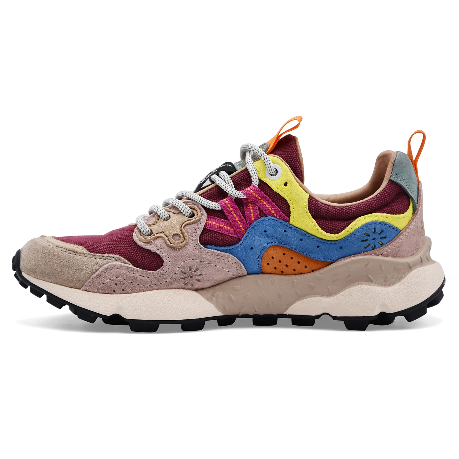 Sneakers Flower Mountain Donna Yamano 3 Light Taupe Brown Azure - Image 5