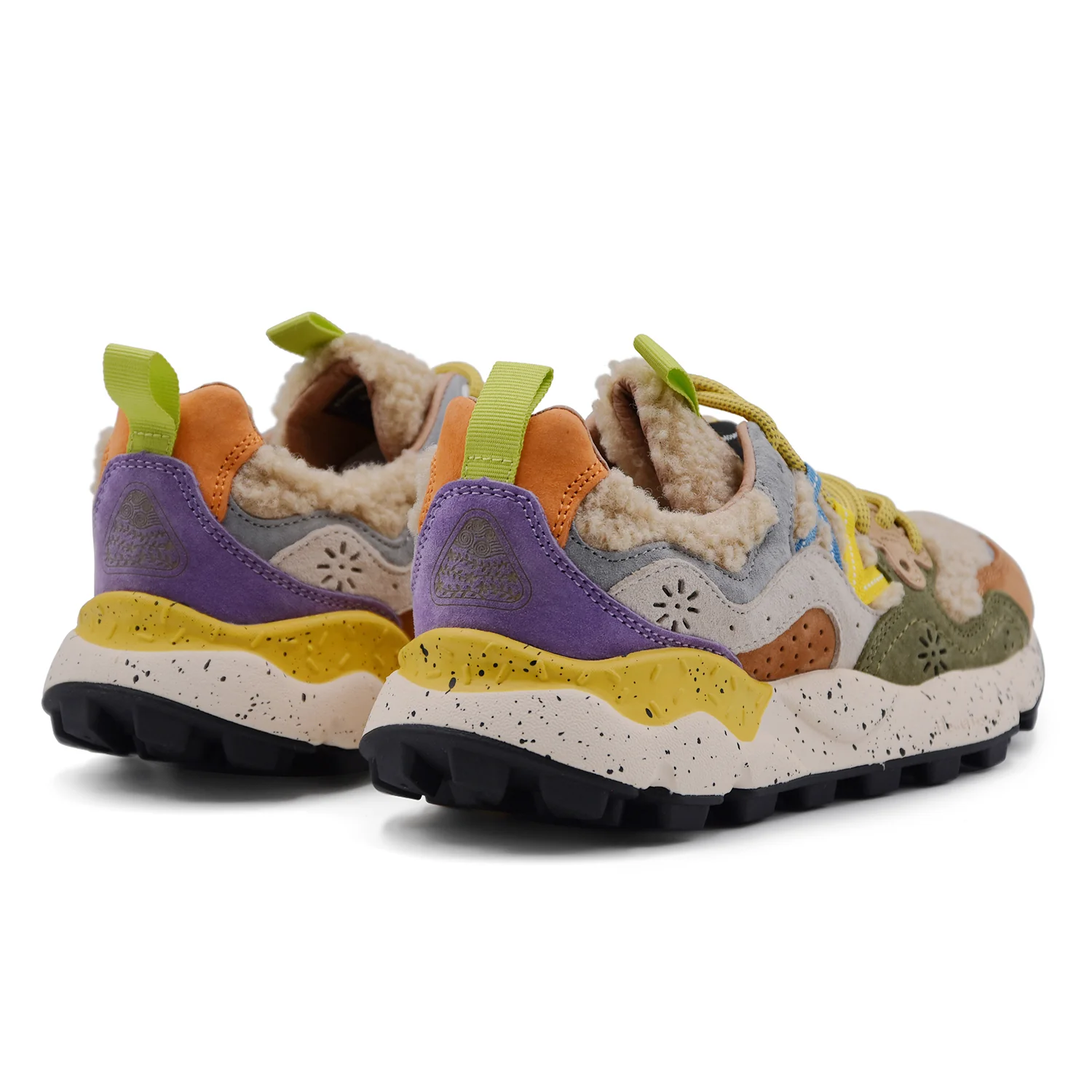 Sneakers Donna Flower Mountain Yamano 3 Multicolor Con Lana - Image 3