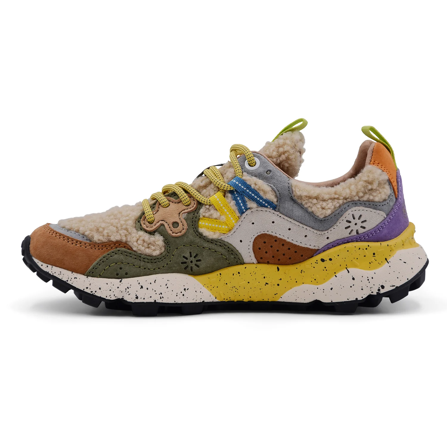 Sneakers Donna Flower Mountain Yamano 3 Multicolor Con Lana - Image 4