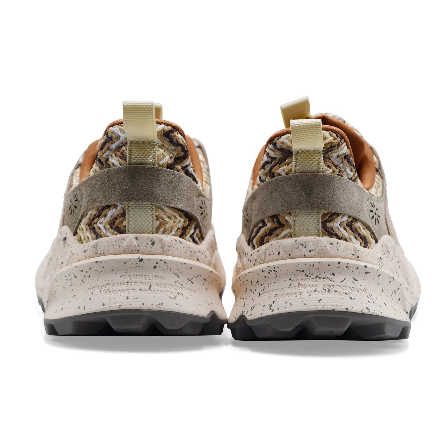 Sneakers Flower Mountain Kotetsu Uni Donna Suede Tessuto Beige - Image 4