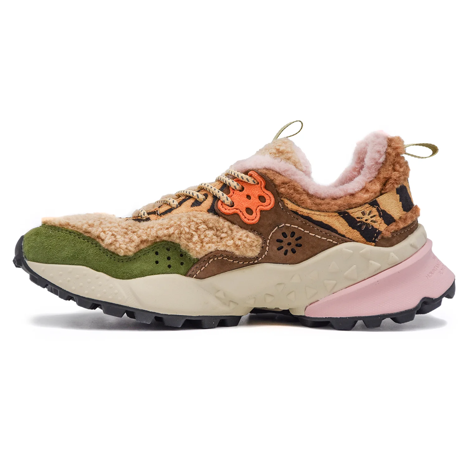 Sneakers Flower Mountain Beige Donna Ispirato Cicli Della Natura - Image 4