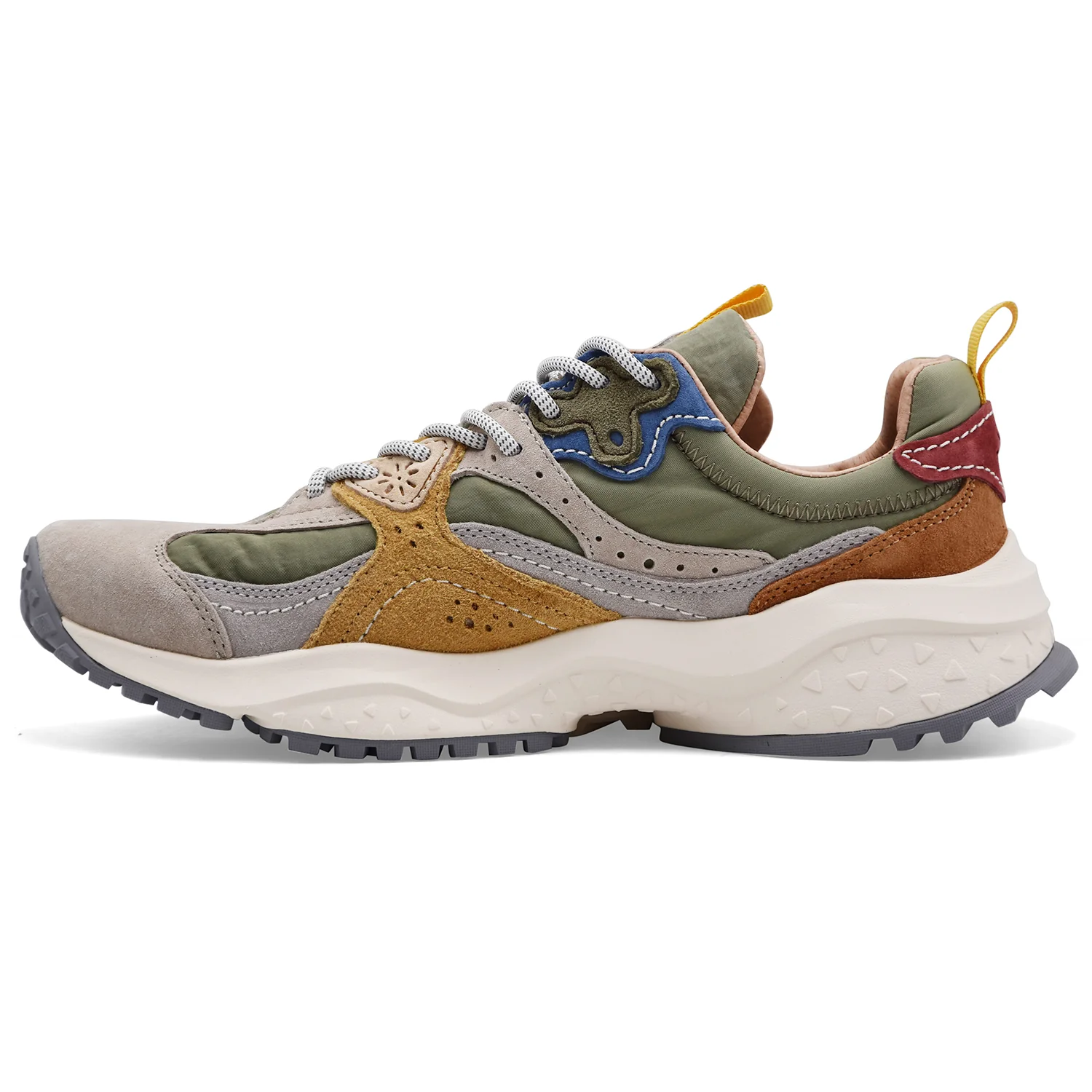 Sneakers Flower Mountain Uomo Wave Uni Dark Taupe Kaki Beige - Image 5