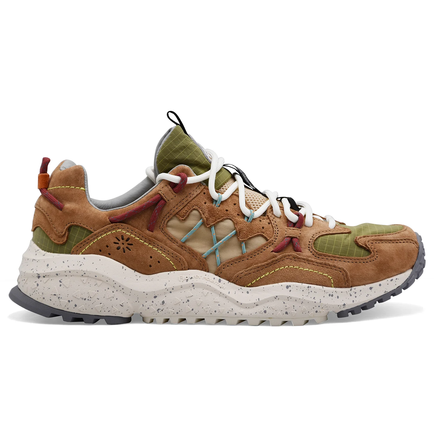 Flower Mountain Sneakers Uomo Yamabushi Suede Nylon Biscotto