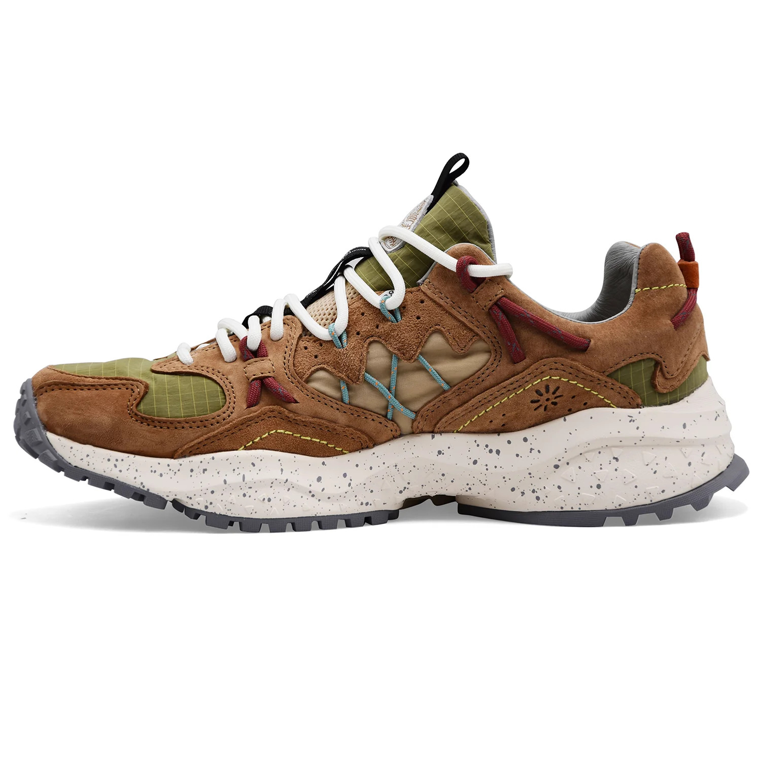 Flower Mountain Sneakers Uomo Yamabushi Suede Nylon Biscotto - Image 4