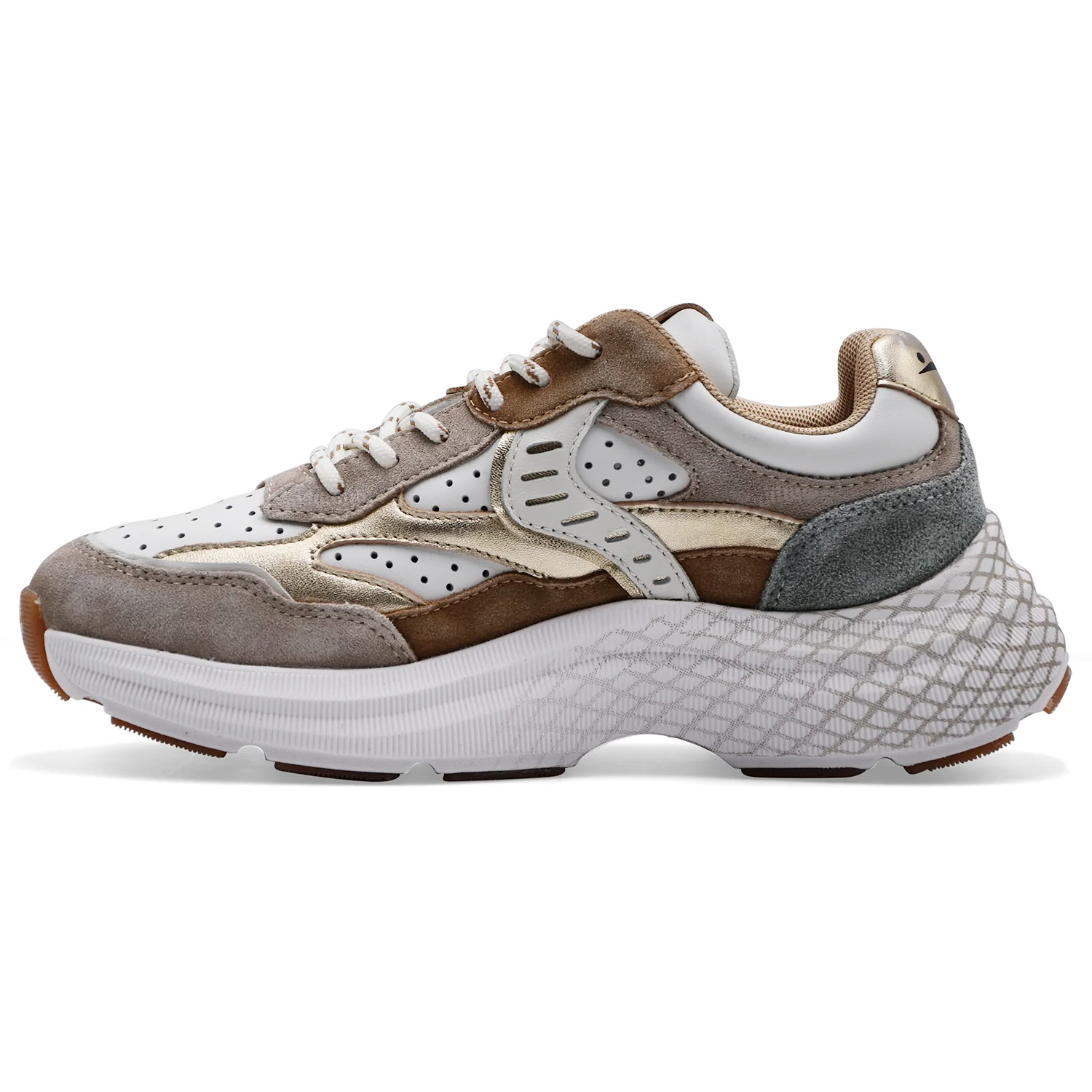 Sneakers Voile Blanche Donna Club122 Perfy Suede Bianco Beige - Image 3