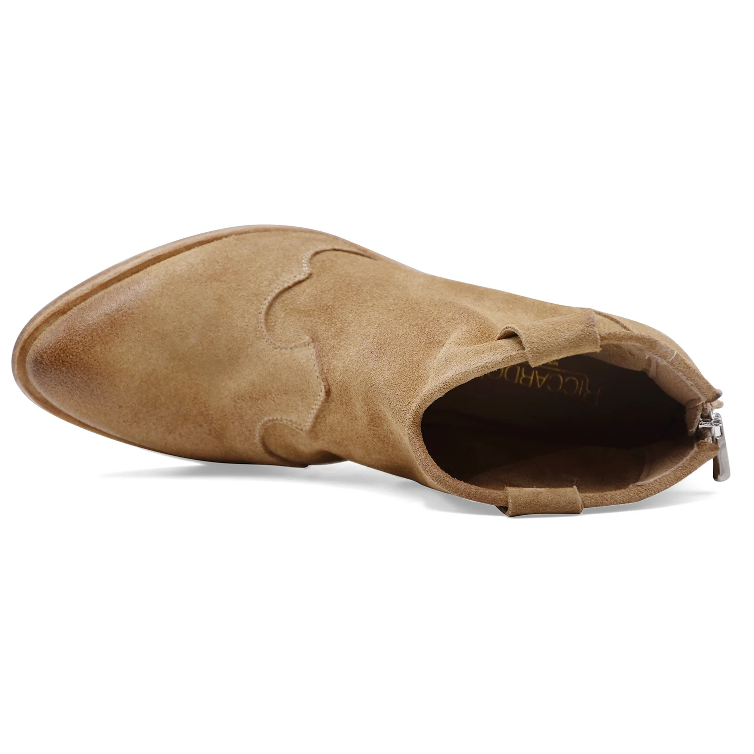Texani Donna Riccardo P. Pelle Scamosciata Beige Made In Italy - Image 5