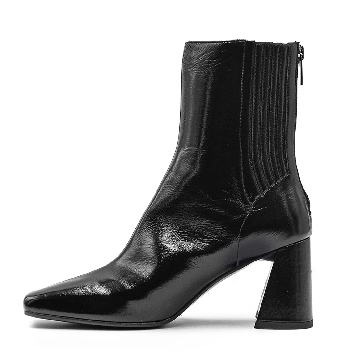 Chantal 1962 Stivaletti Di Classe Nero Elastici Laterali Donna - Image 4