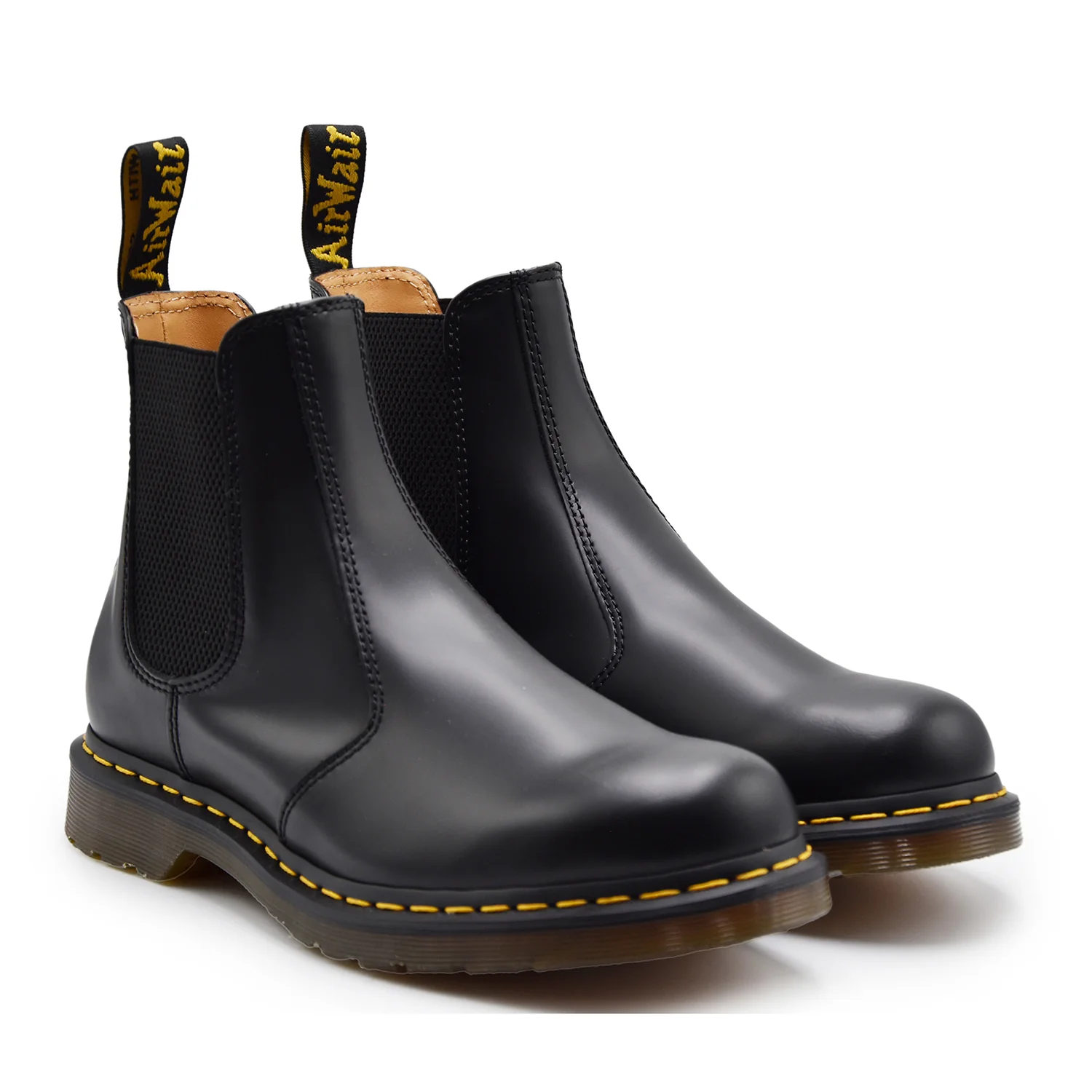 Beatles Dr. Martens Uomo 2976 YS Nero Iconiche Cuciture Gialle - Image 2
