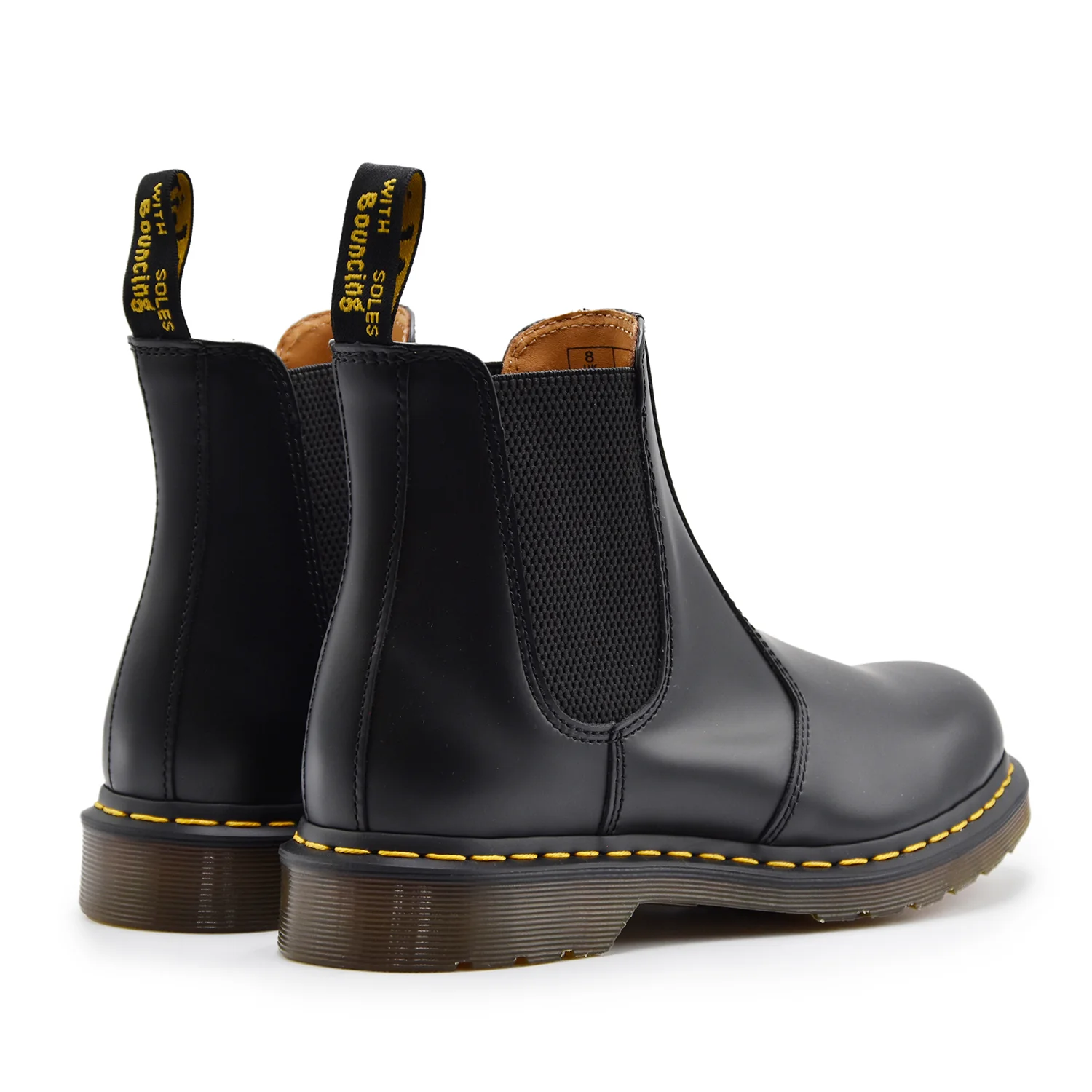 Beatles Dr. Martens Uomo 2976 YS Nero Iconiche Cuciture Gialle - Image 4