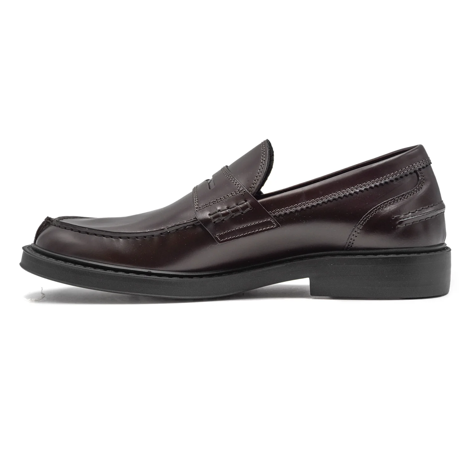 Mocassini College Riccardo P. Bordeaux Vero Made In Italy Uomo - Image 3