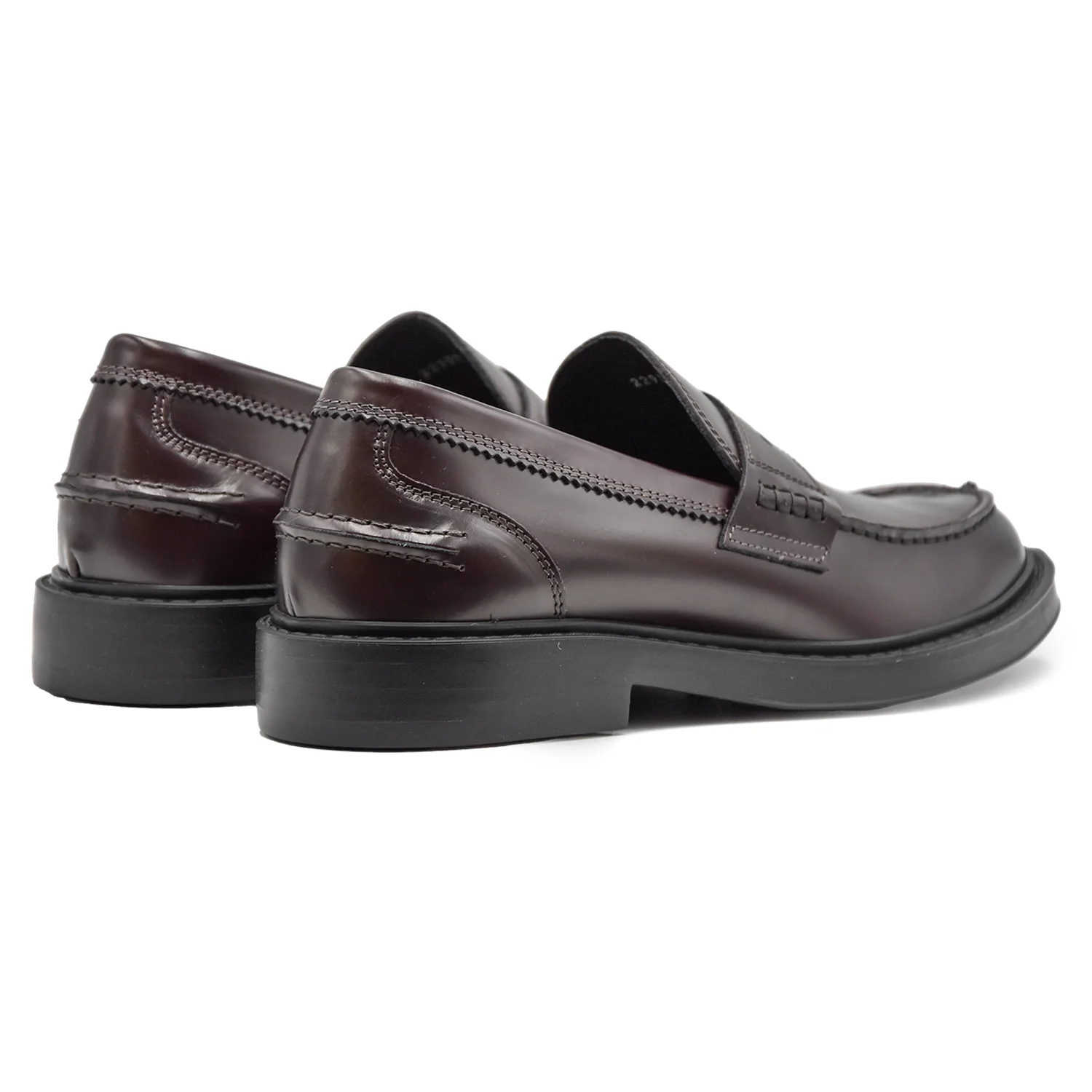 Mocassini College Riccardo P. Bordeaux Vero Made In Italy Uomo - Image 4