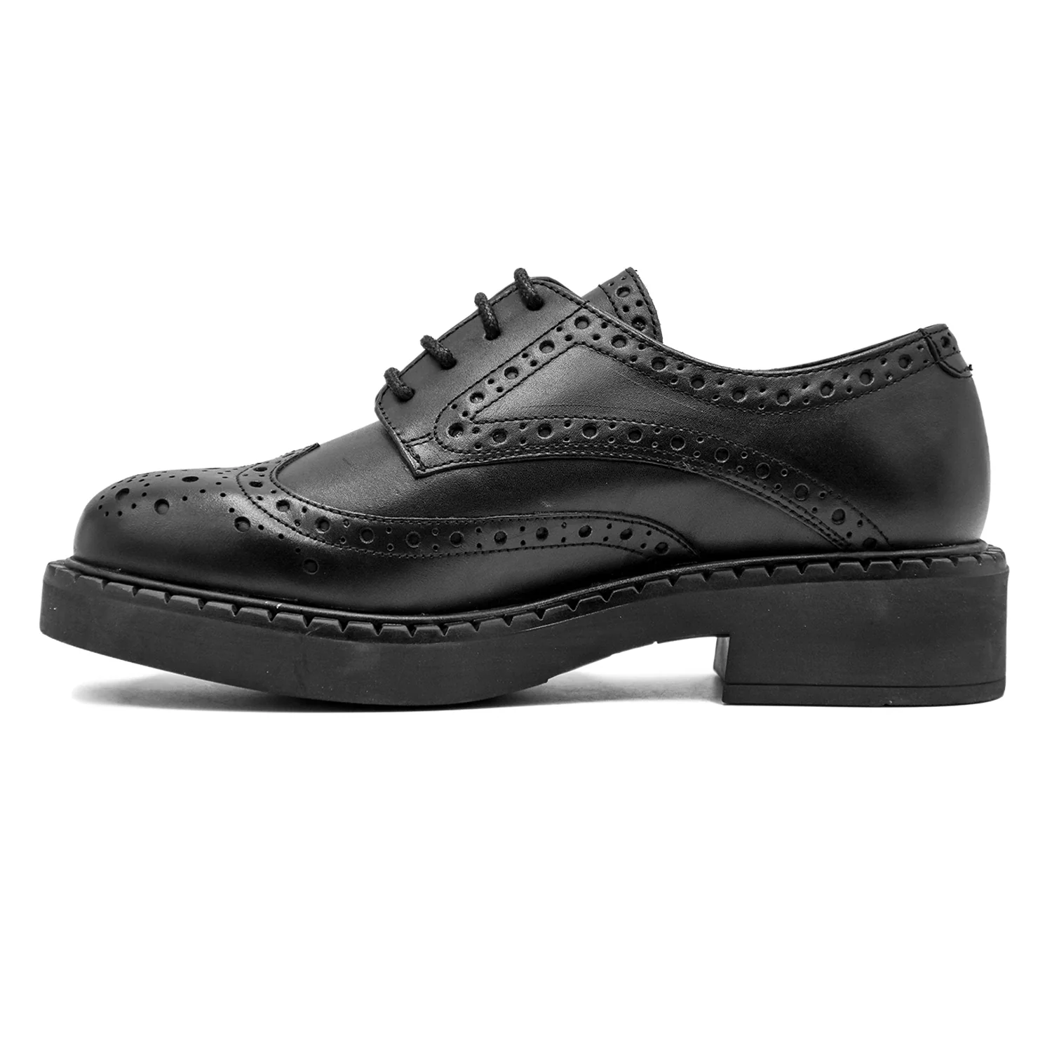 Stringate Donna Twinset Modello Oxford Linee Arrotondate Nero - Image 4