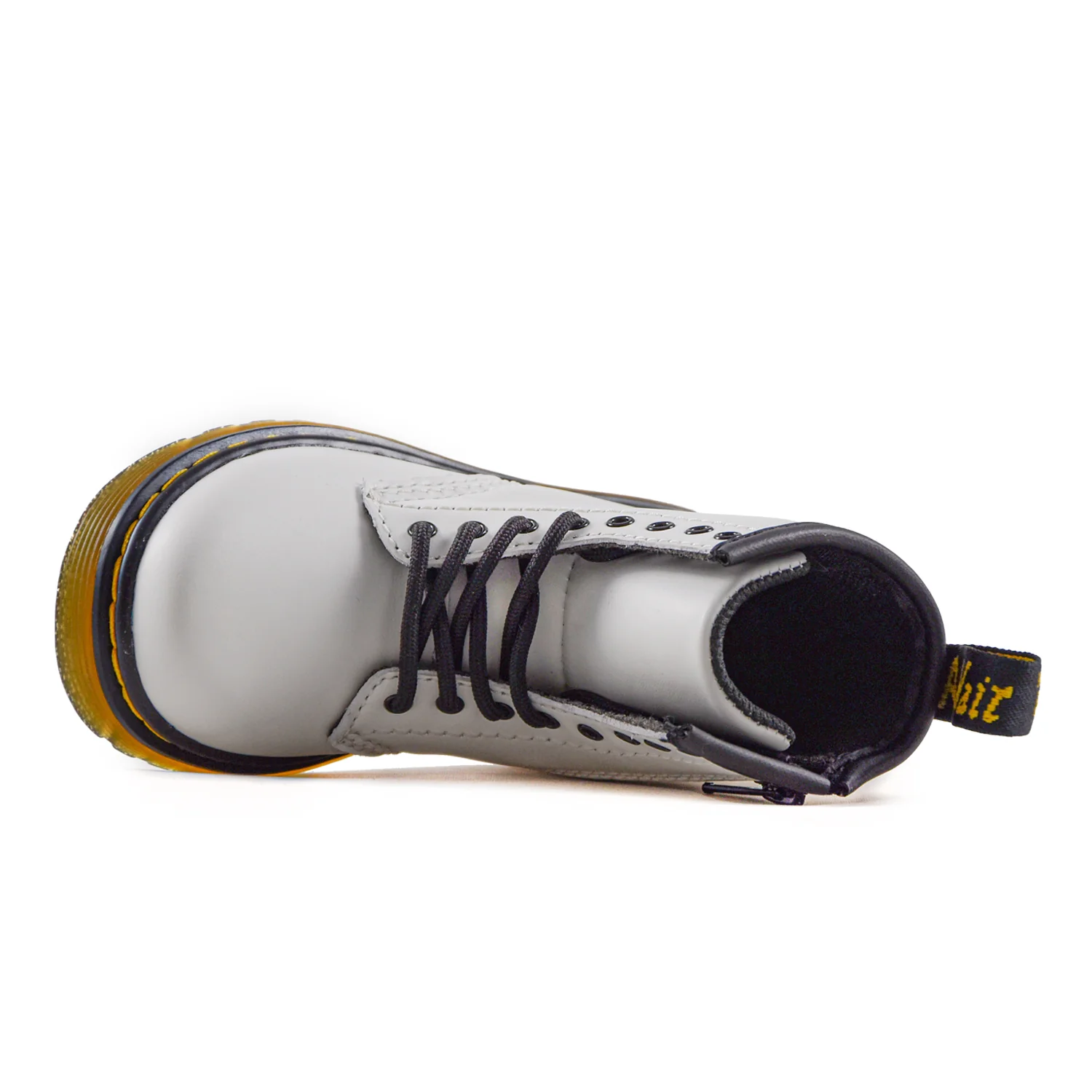 Dr. Martens Anfibio 1460 Bianco Bambino Con Lacci E Zip Laterale - Image 3