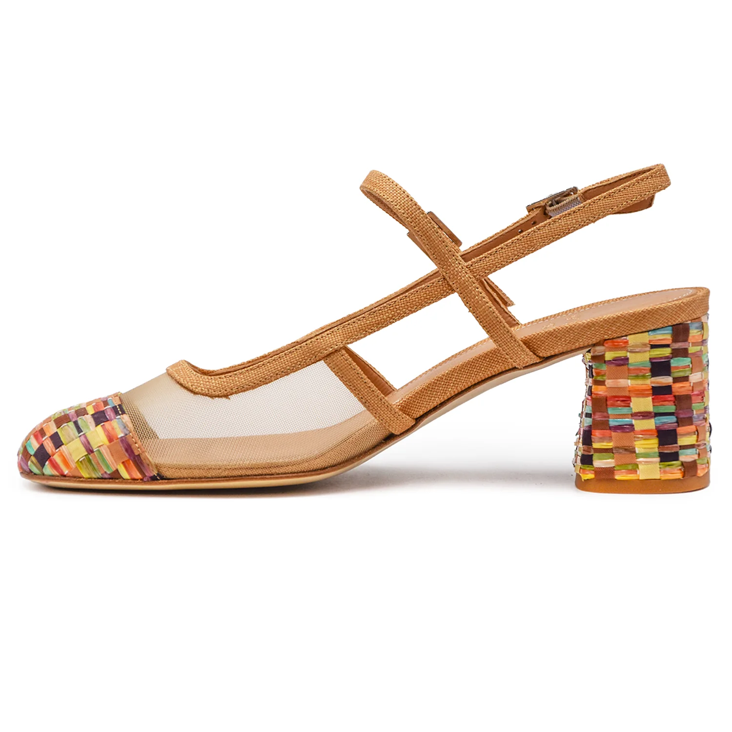 Chanel Chantal 1962 Donna Rafia Multicolore Con Inserti In Rete - Image 4