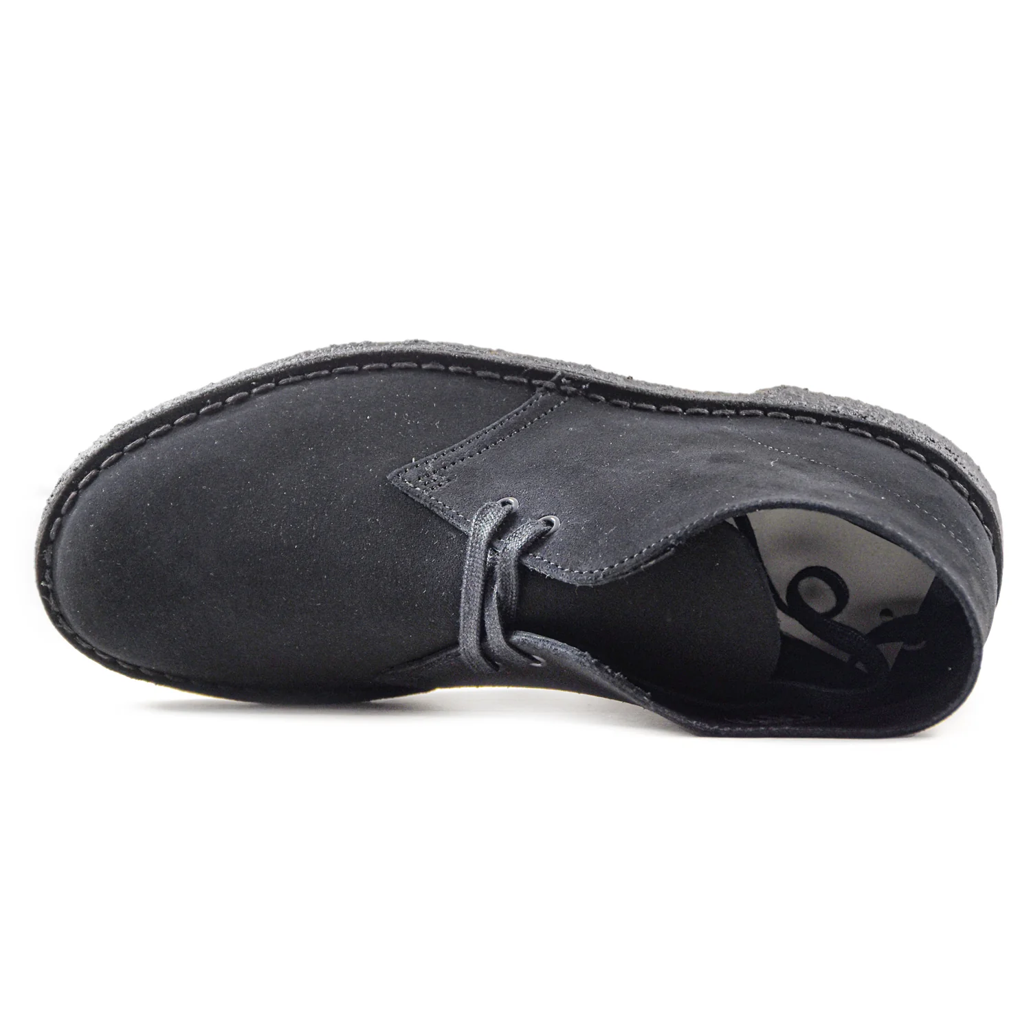 Desert Boot Clarks Nero Polacchino In Camoscio Rinnovato Da Uomo - Image 4