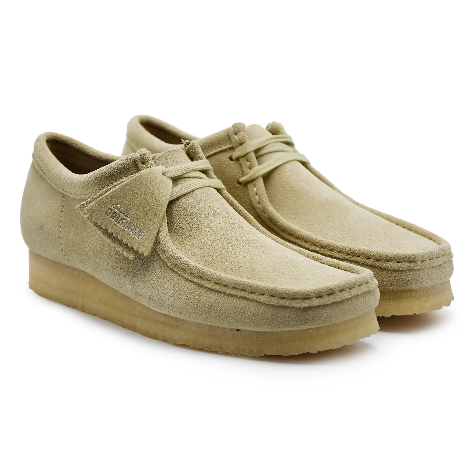 Clarks Originals Allacciata Uomo Beige Wallabee Modello Iconico - Image 2