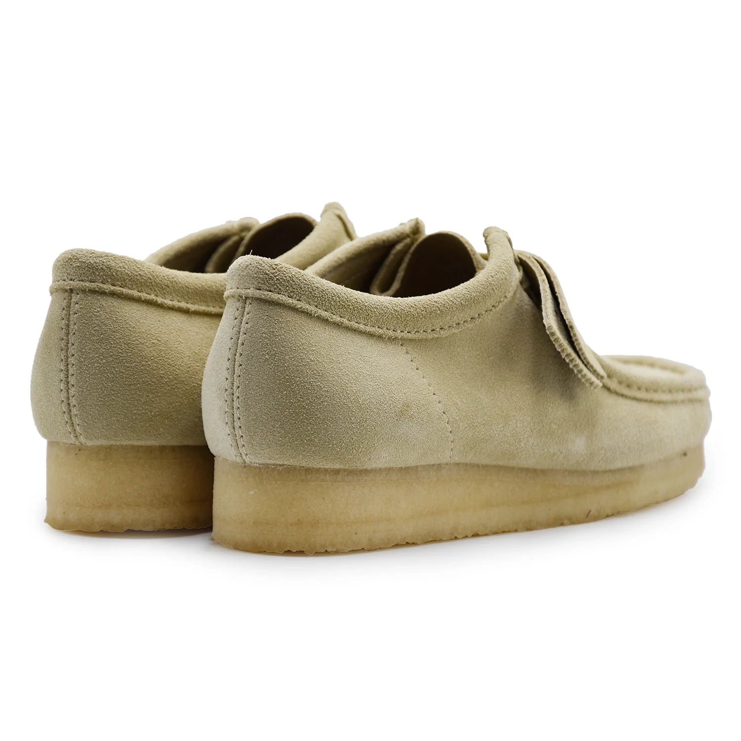 Clarks Originals Allacciata Uomo Beige Wallabee Modello Iconico - Image 3