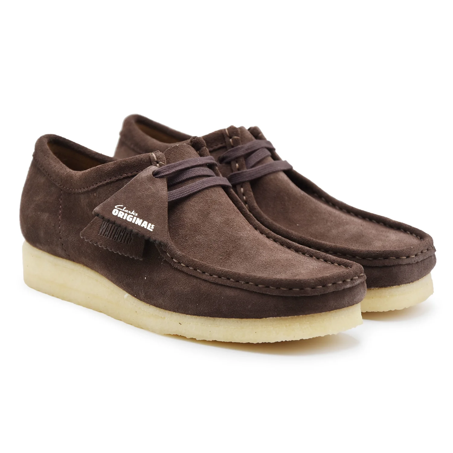 Allacciata Clarks Originals Uomo Wallabee Camoscio Testa Di Moro - Image 2