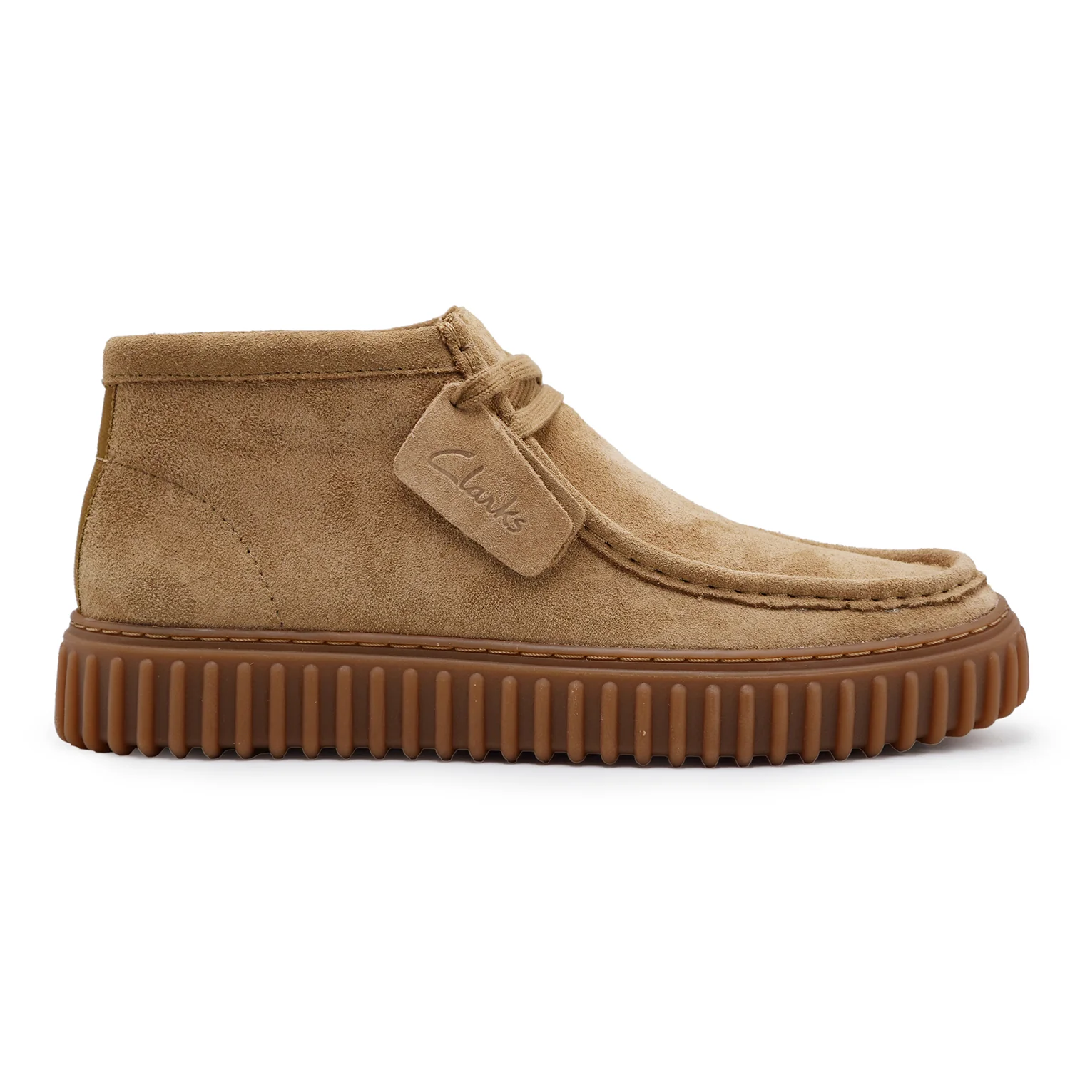 Polacchino Clarks Originals Uomo Torhill Hi Pelle Camoscio Beige