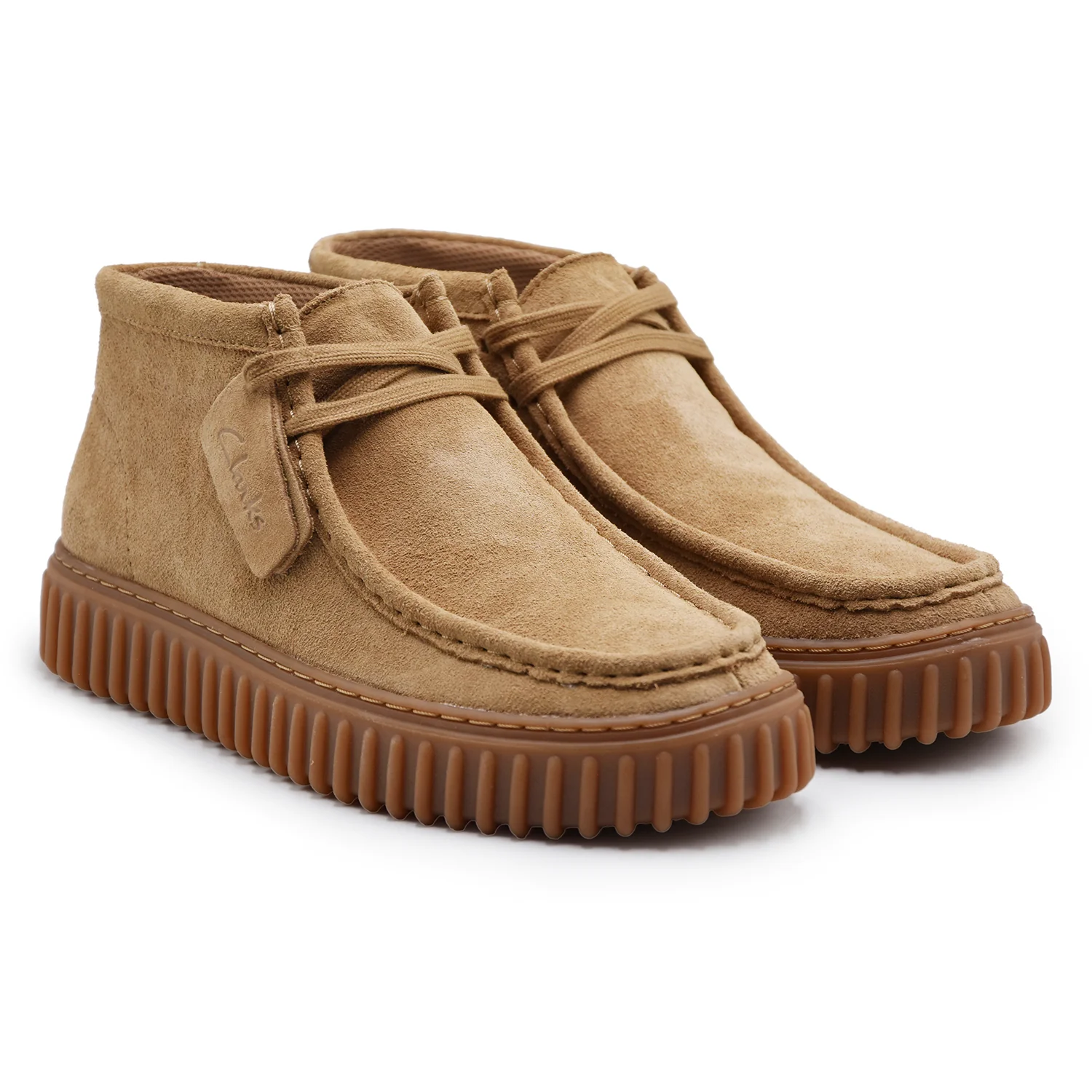 Polacchino Clarks Originals Uomo Torhill Hi Pelle Camoscio Beige - Image 2