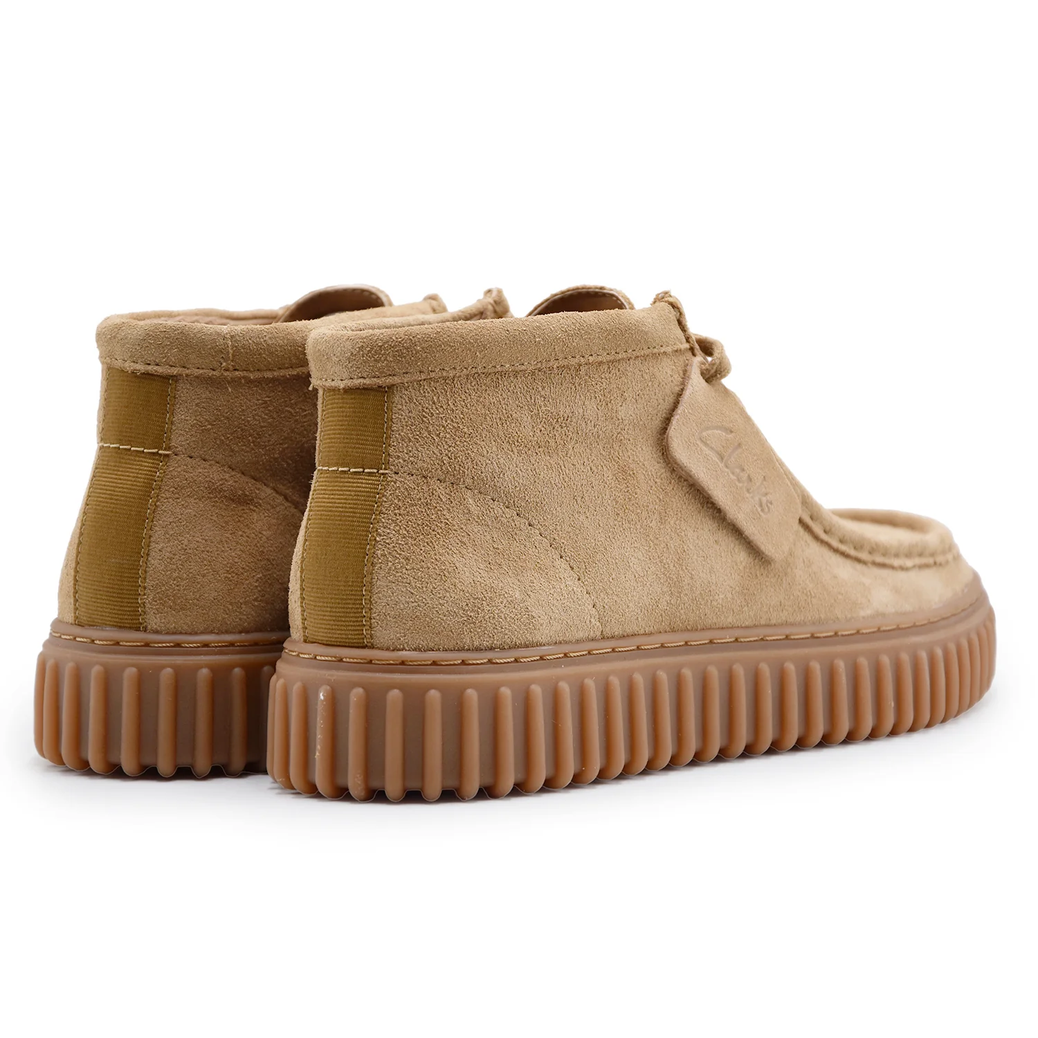 Polacchino Clarks Originals Uomo Torhill Hi Pelle Camoscio Beige - Image 3