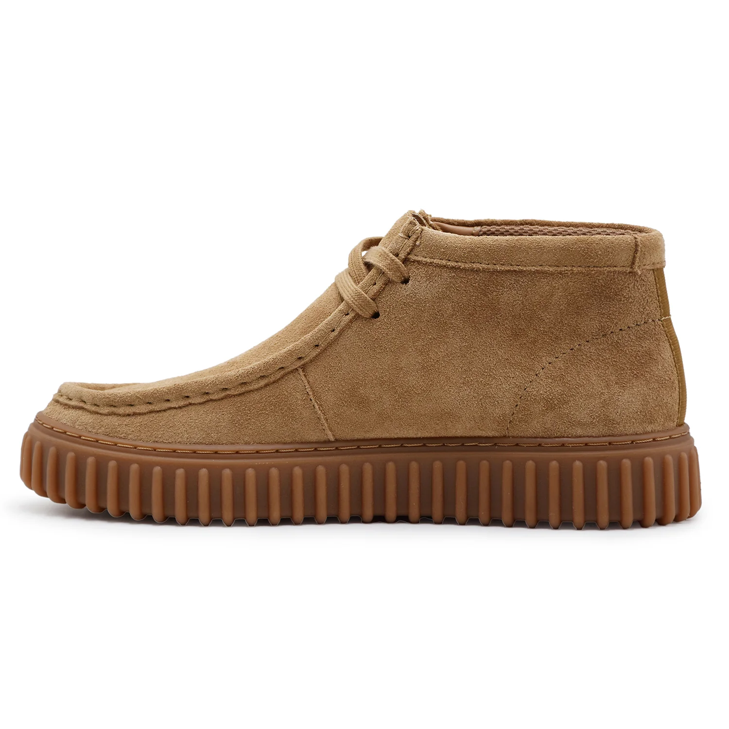 Polacchino Clarks Originals Uomo Torhill Hi Pelle Camoscio Beige - Image 4
