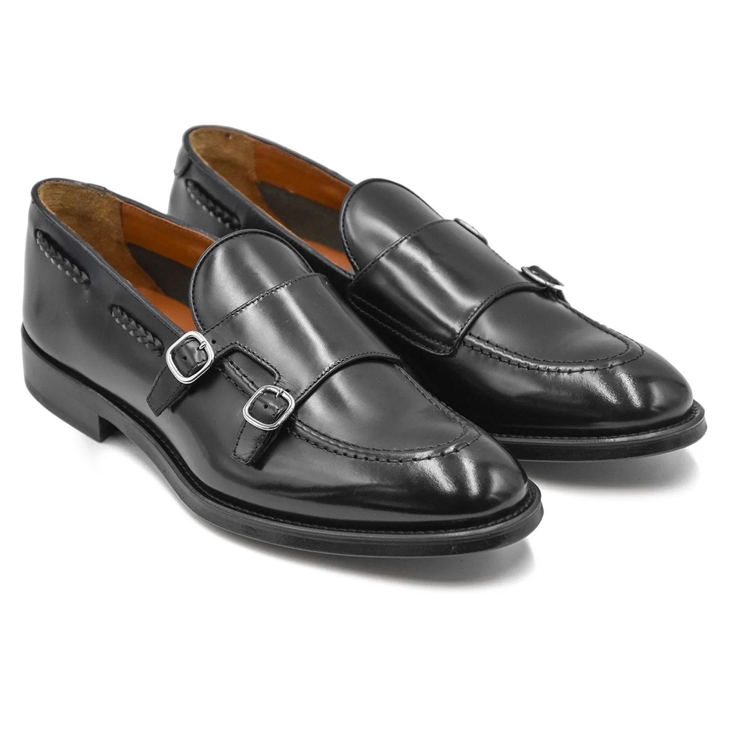 Doucal's Uomo Nero Scarpa Monkstrap Dalle Infilature In Corda - Image 3