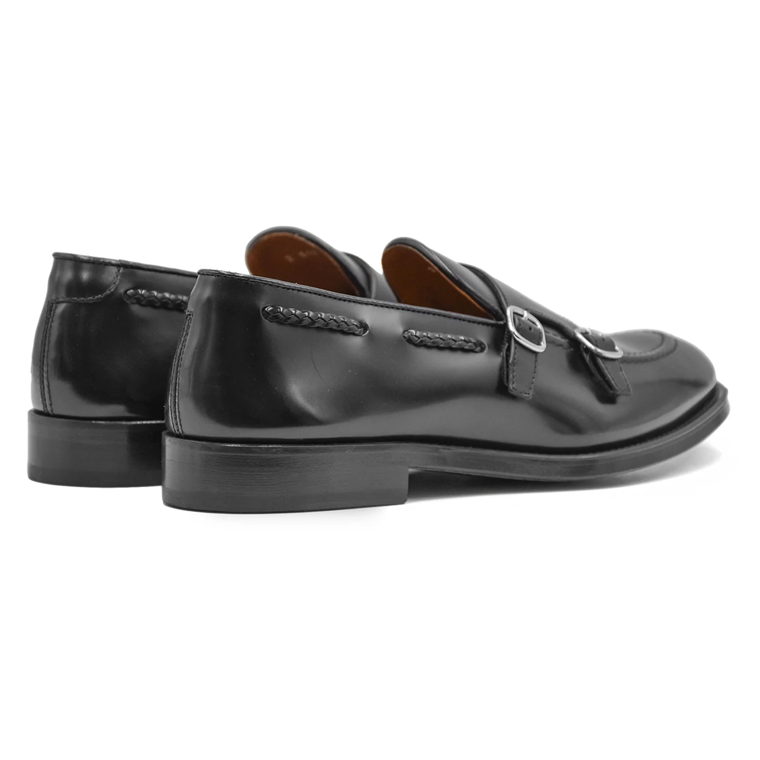 Doucal's Uomo Nero Scarpa Monkstrap Dalle Infilature In Corda - Image 4