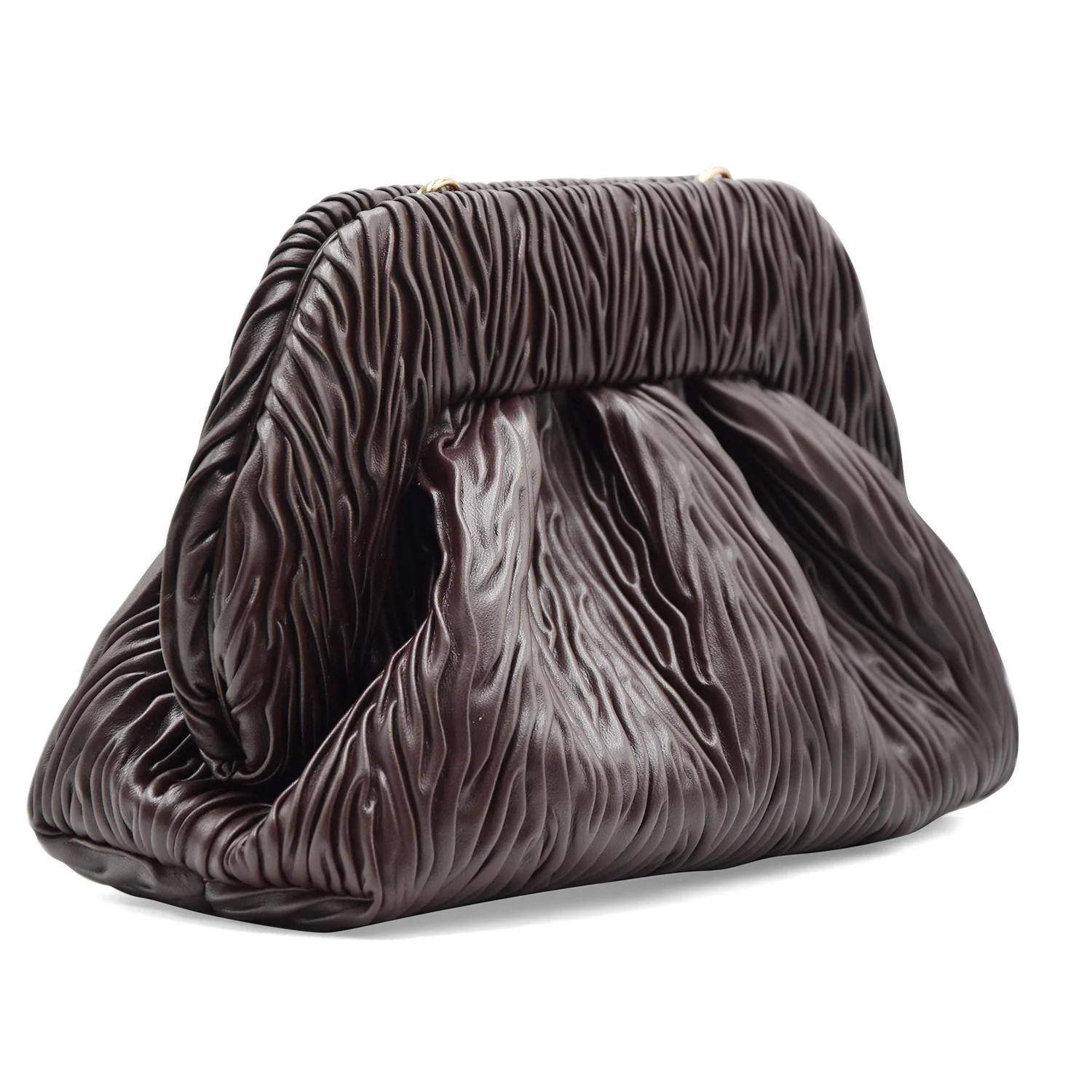 Borsa Themoirè Bios Medium Baguette Apple Fabric Chocolate Plum - Image 2