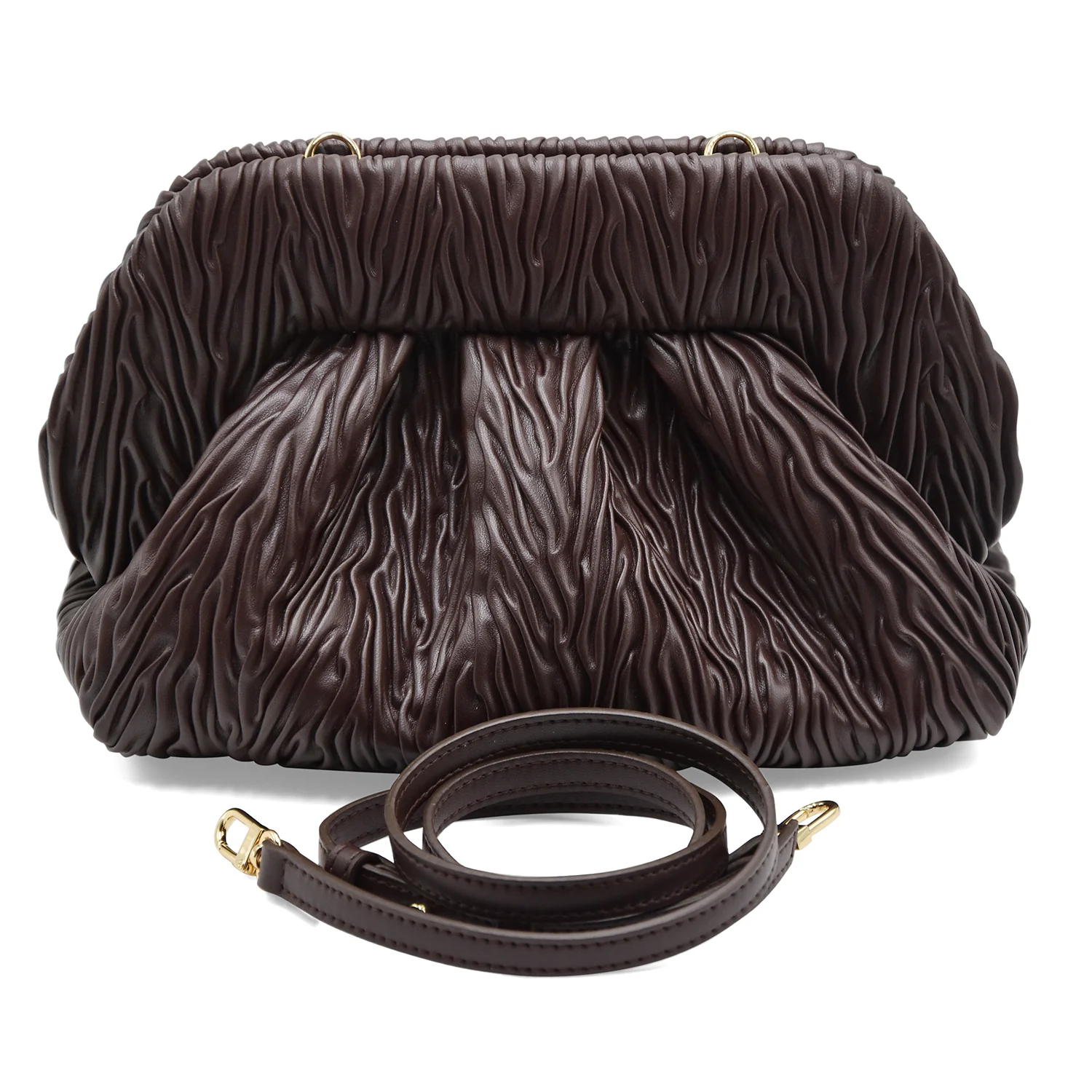 Borsa Themoirè Bios Medium Baguette Apple Fabric Chocolate Plum - Image 3