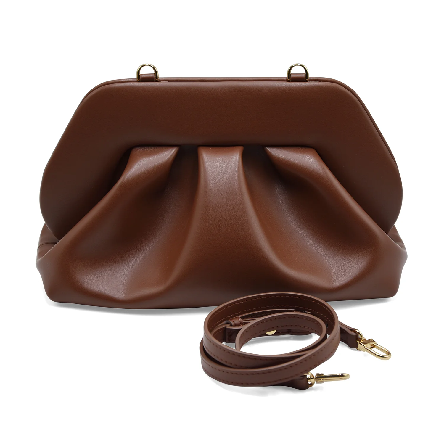 Borsa THEMOIRè Bios Medium Marrone Vegan Fabric Friar Brown - Image 3