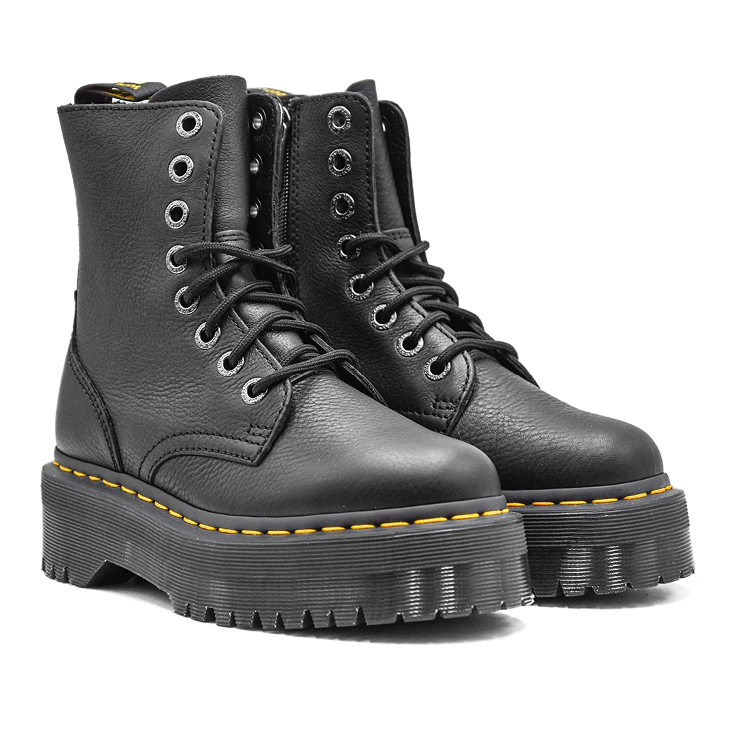 Stivaletti Dr. Martens Jadon III Nero Pelle Morbida Fresata Donna - Image 2