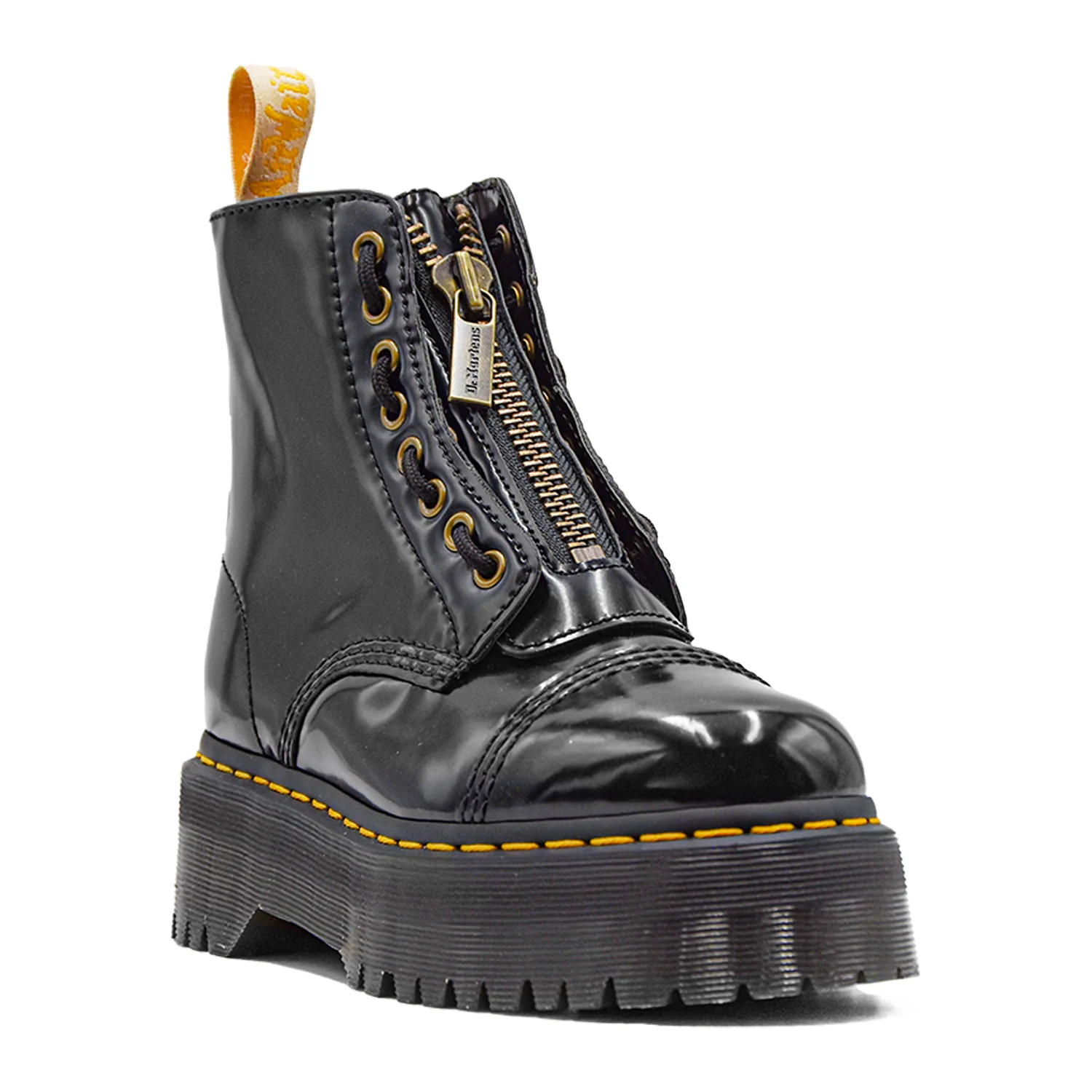 Dr. Martens Sinclair Anfibio Nero Vegan Con Zip Amovibile Donna - Image 2