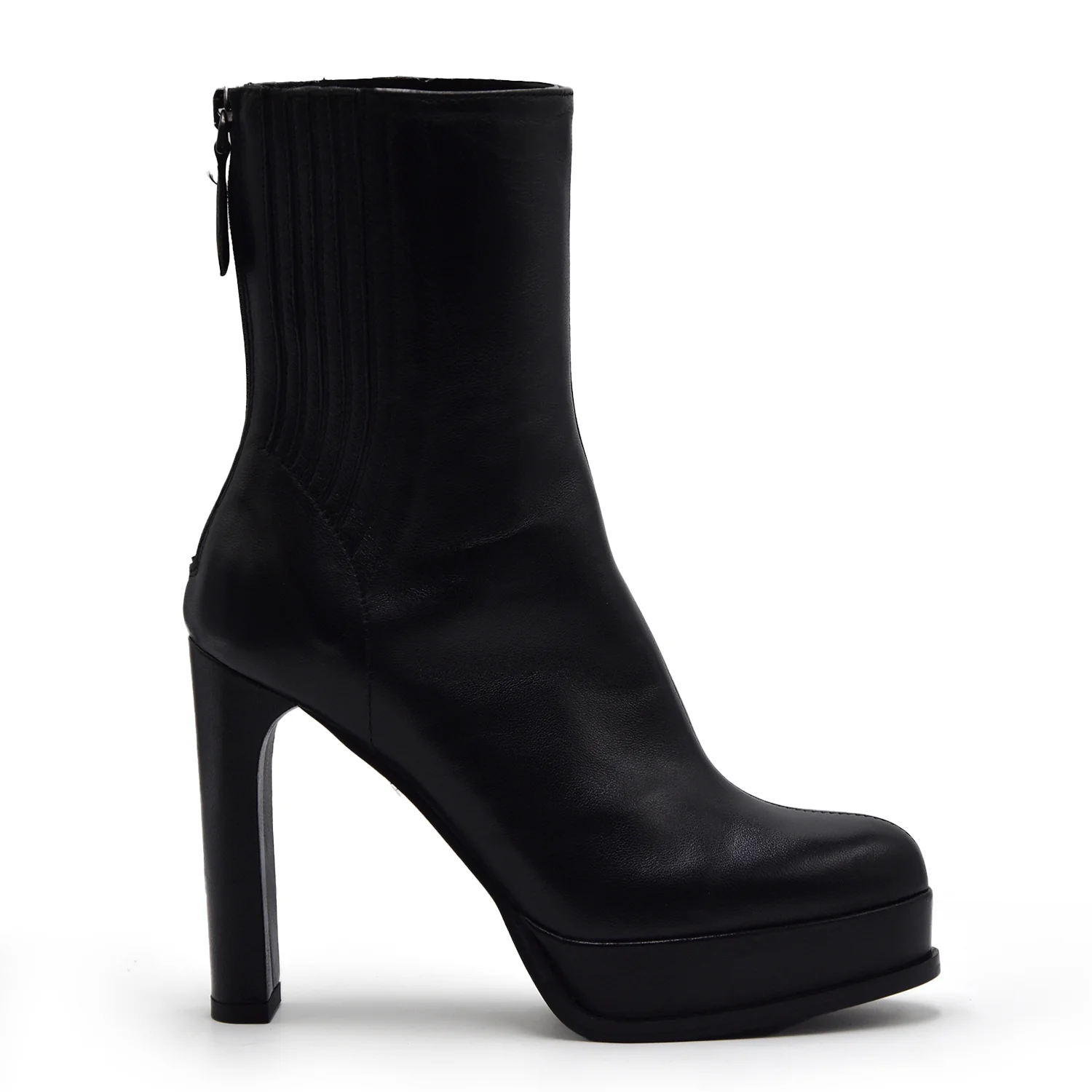 Stivaletti Donna Chantal 1962 Nero Tacco Alto Plateau Grintoso